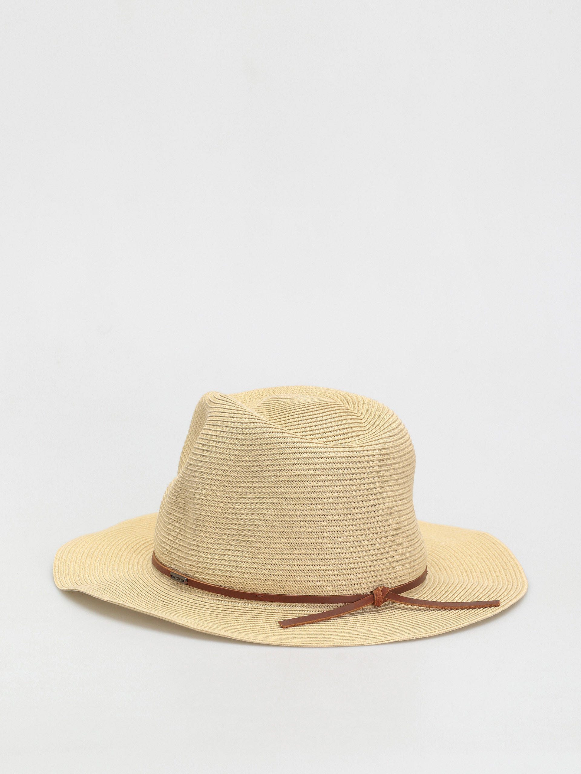 Pălărie Brixton Wesley Straw Packable Fedora (tan)