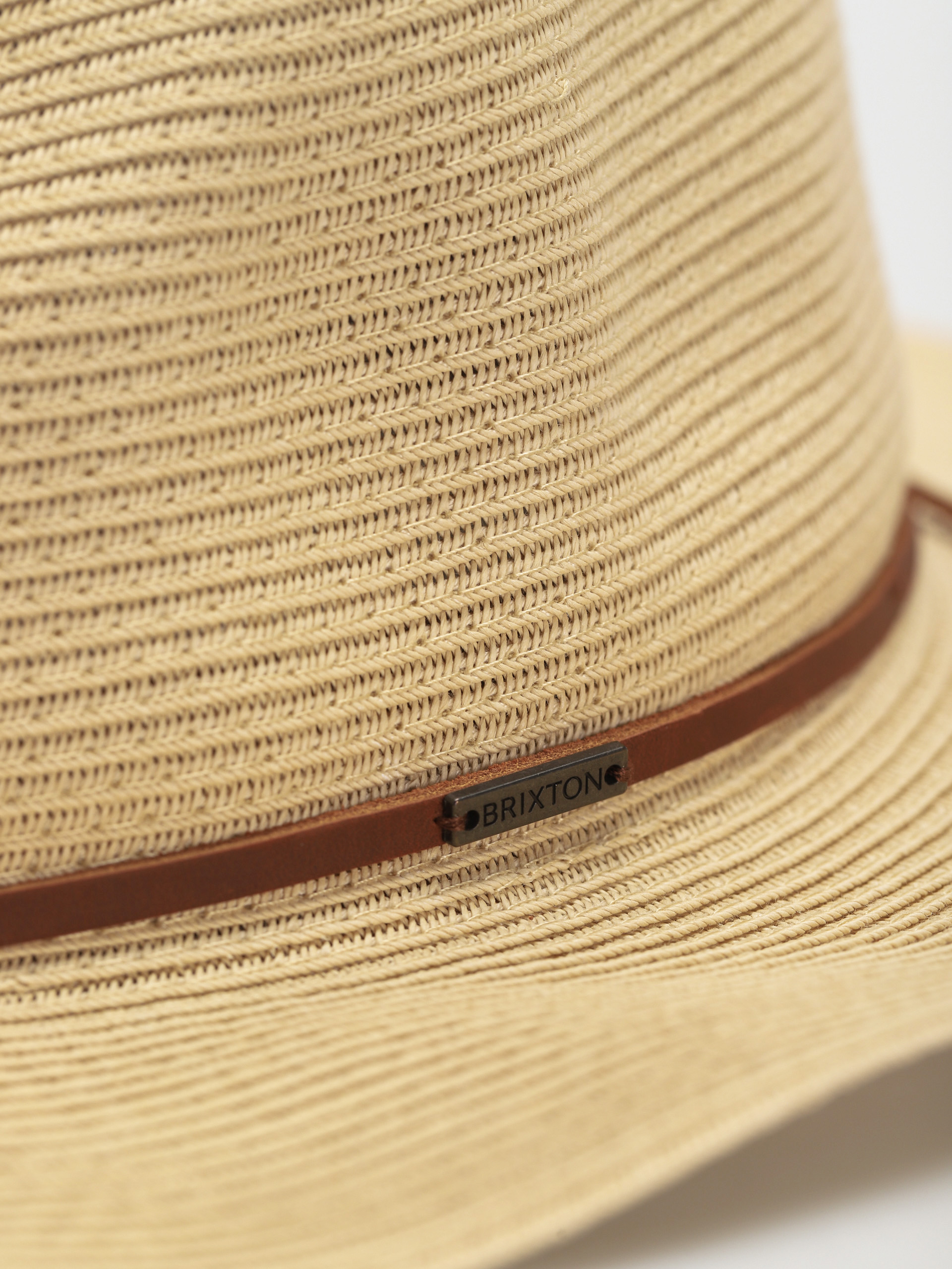 Pălărie Brixton Wesley Straw Packable Fedora (tan)