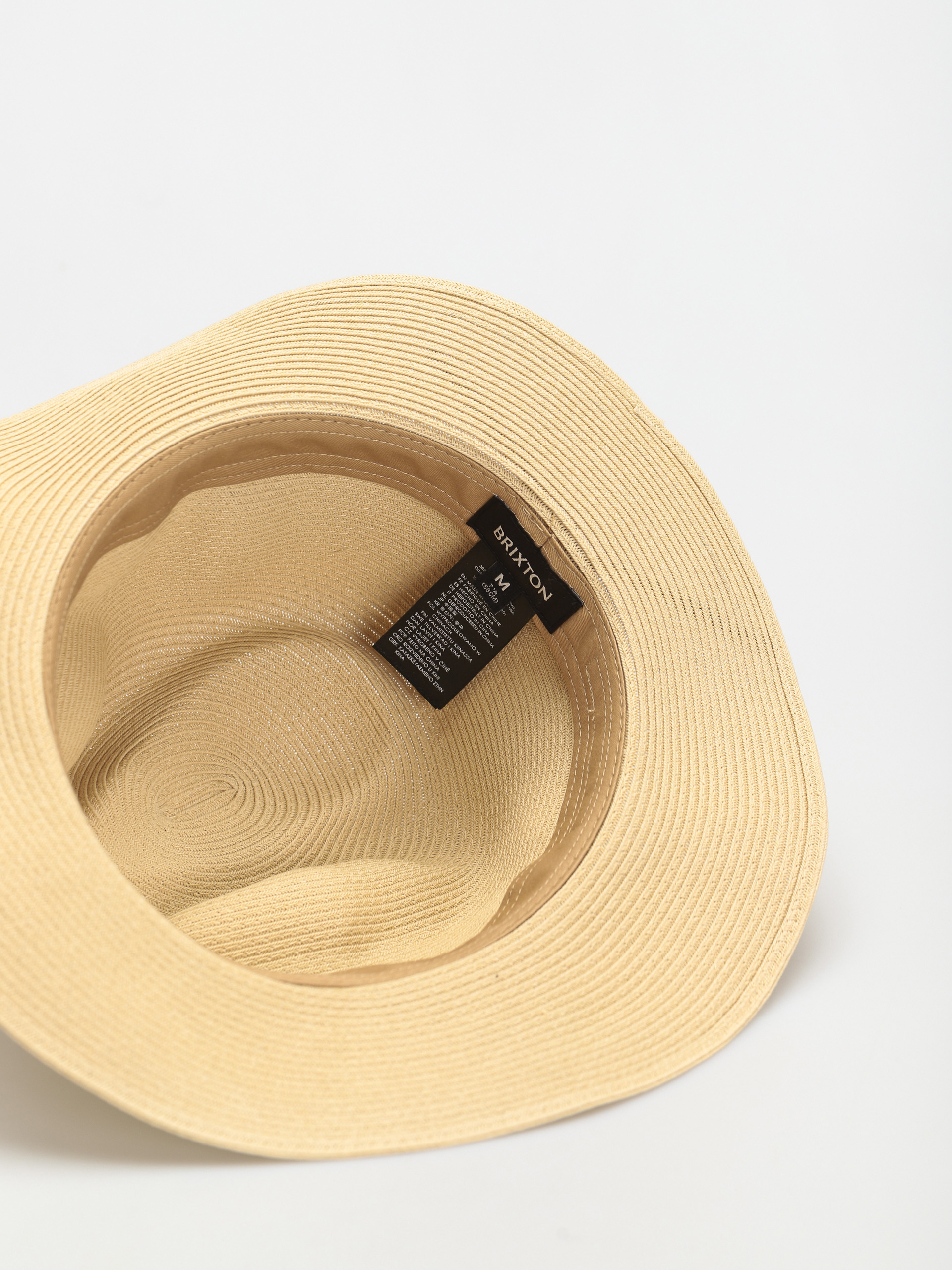 Pălărie Brixton Wesley Straw Packable Fedora (tan)