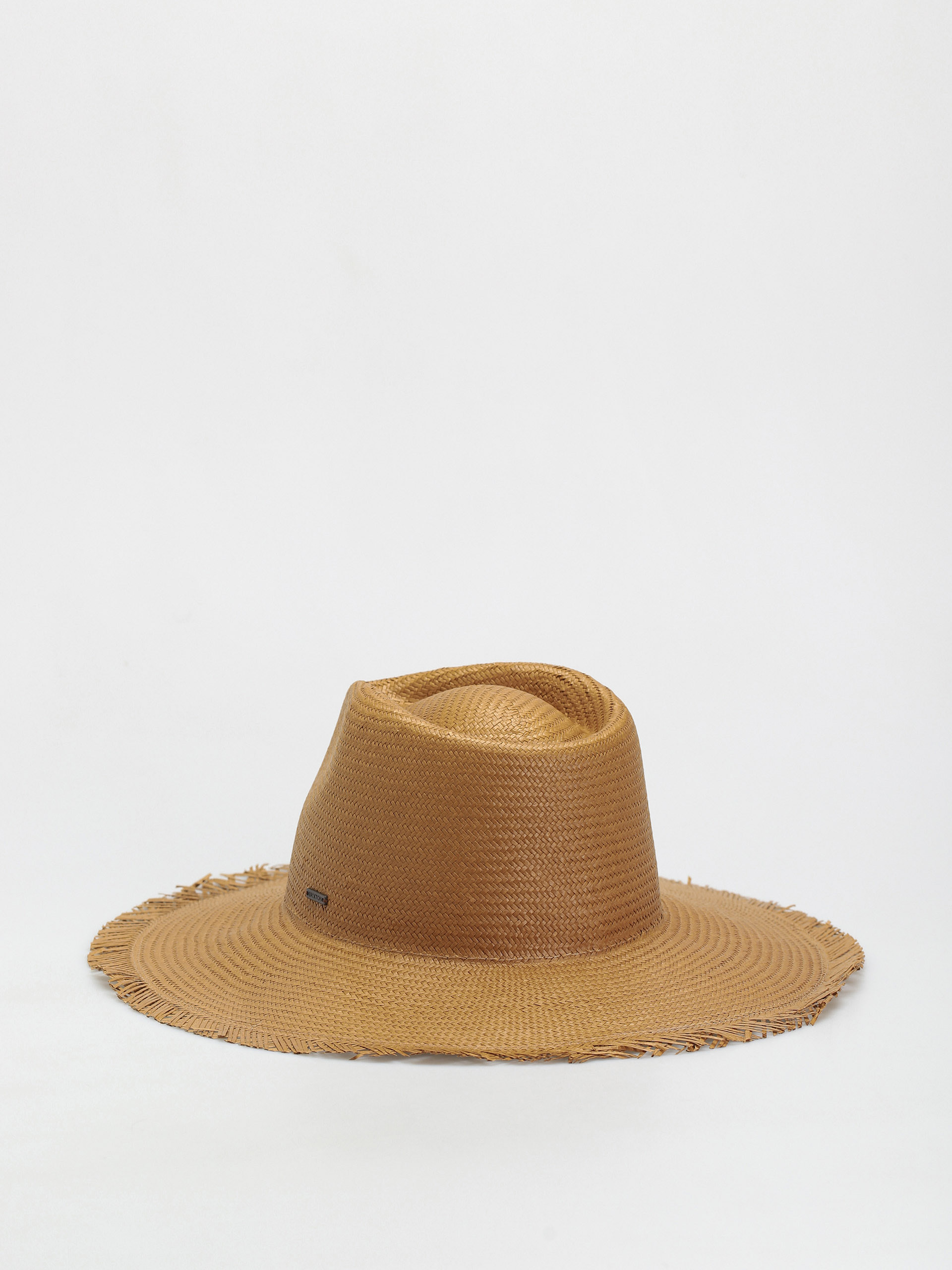 Pălărie Brixton Jo Straw Frayed Fedora (copper)