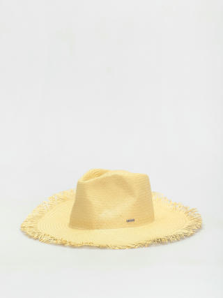 Pălărie Brixton Jo Straw Frayed Fedora (honey)