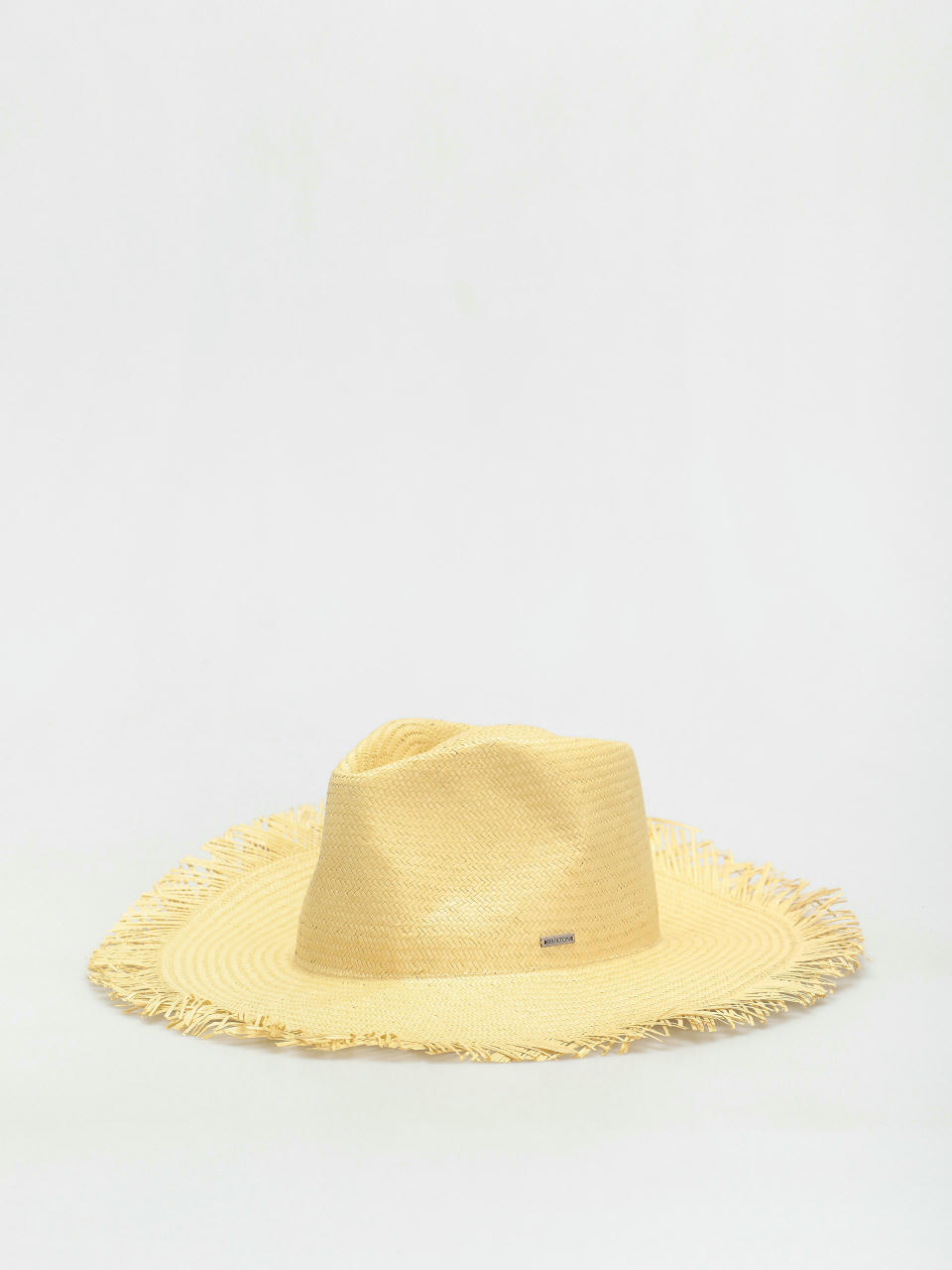 Pălărie Brixton Jo Straw Frayed Fedora (honey)