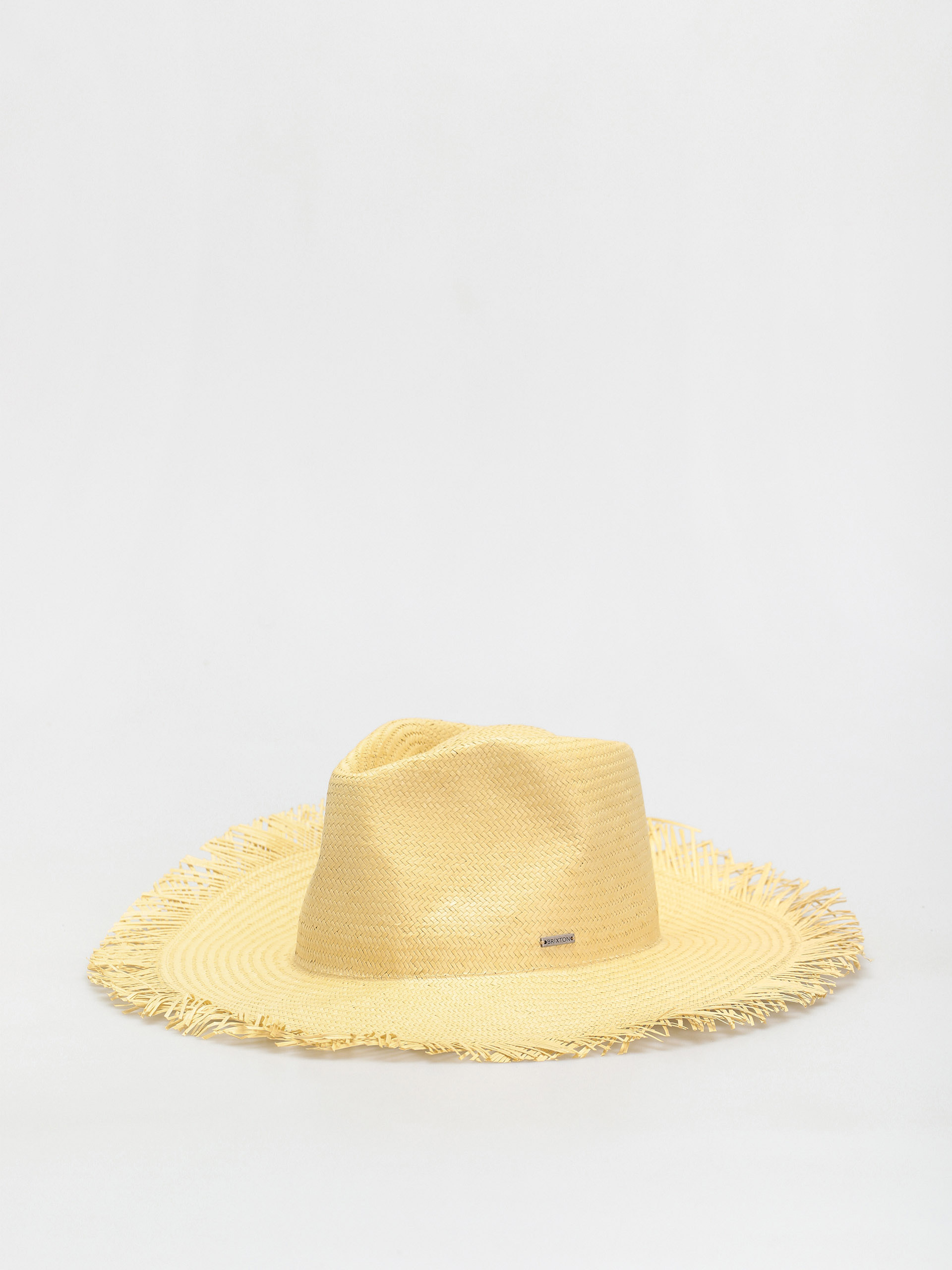 Pu0103lu0103rie Brixton Jo Straw Frayed Fedora (honey)