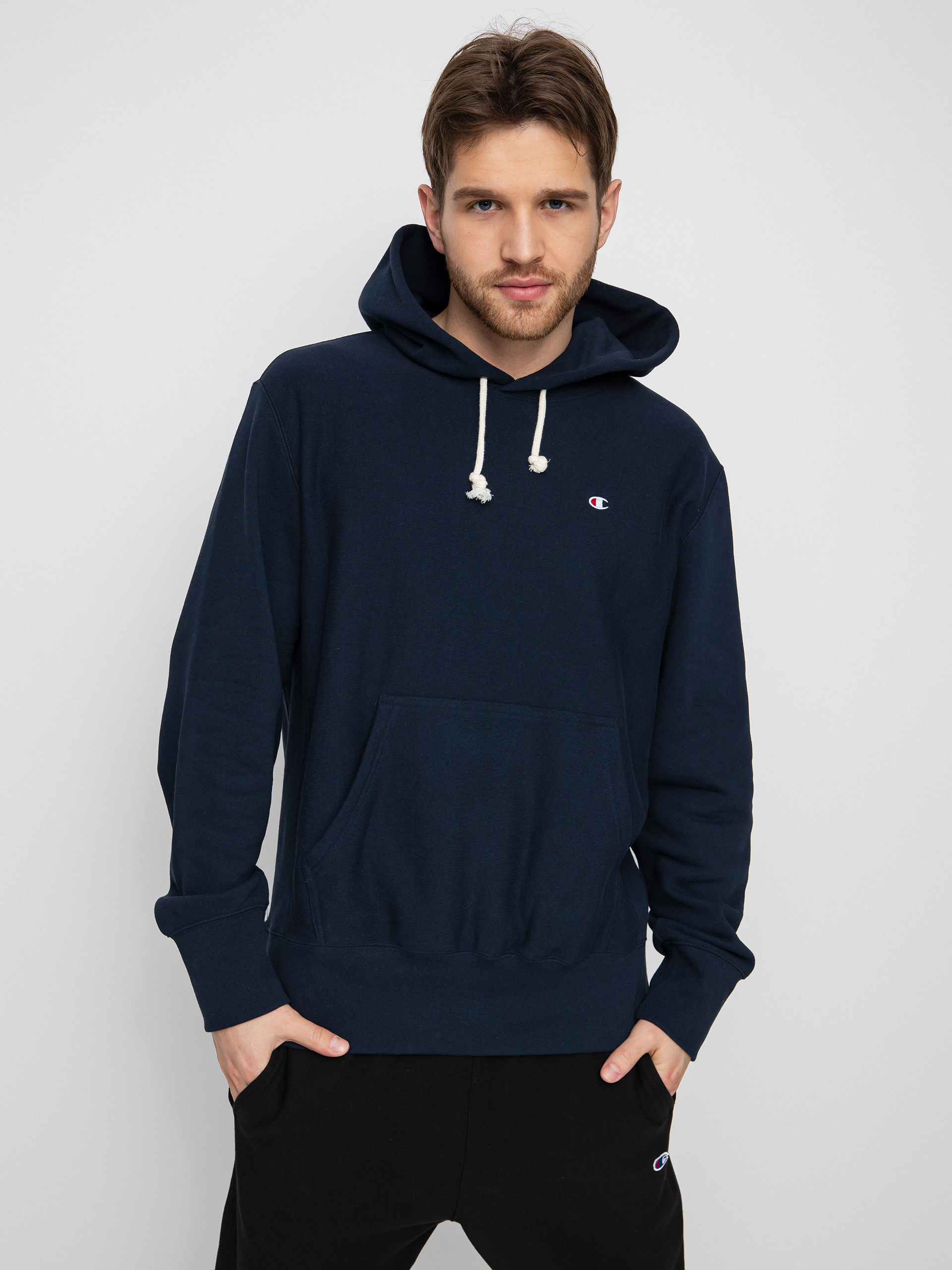 Hanorac cu glugă Champion Hooded Sweatshirt 217233 HD (nny)