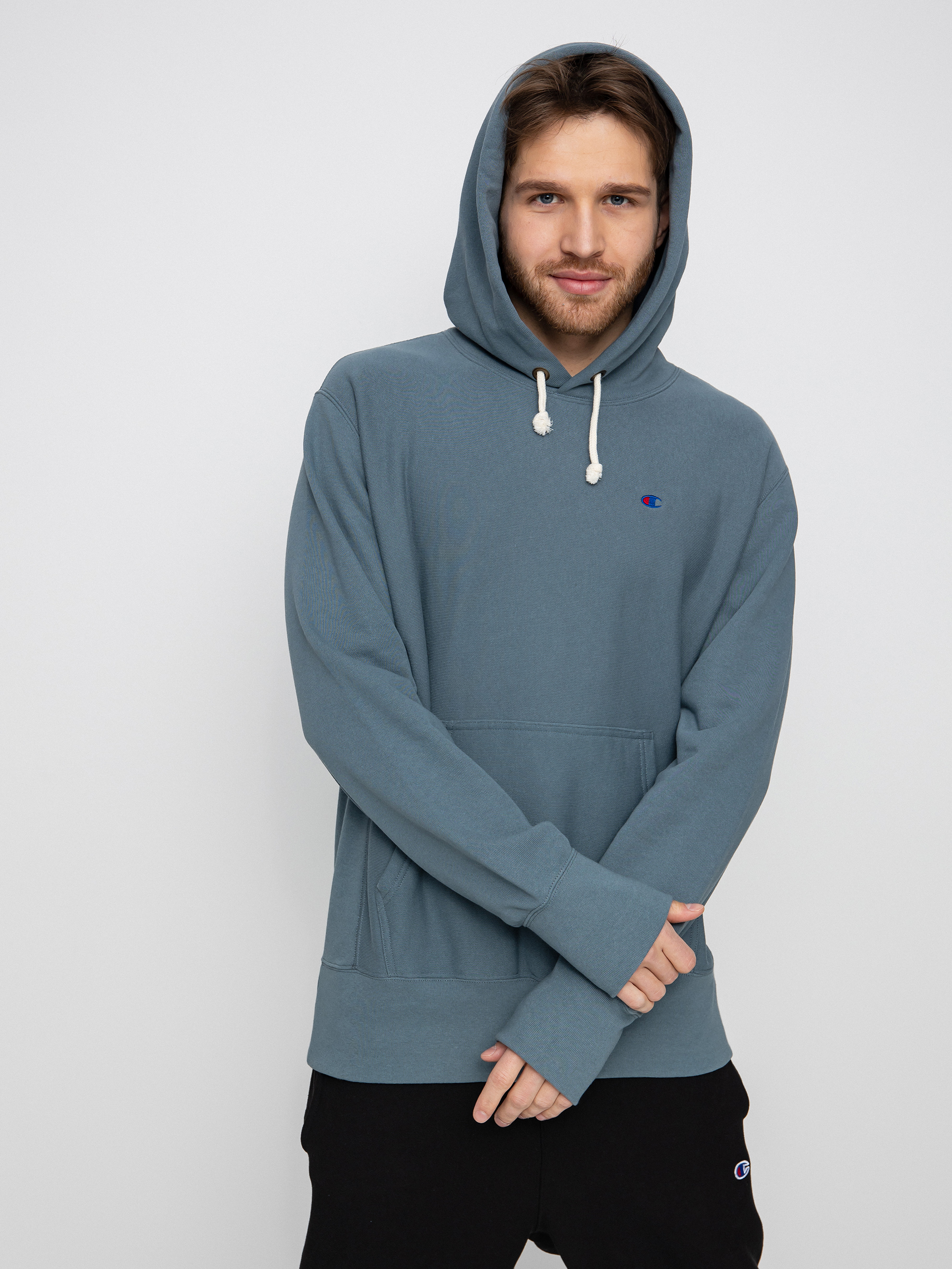 Hanorac cu glugă Champion Hooded Sweatshirt 217233 HD (gpg)