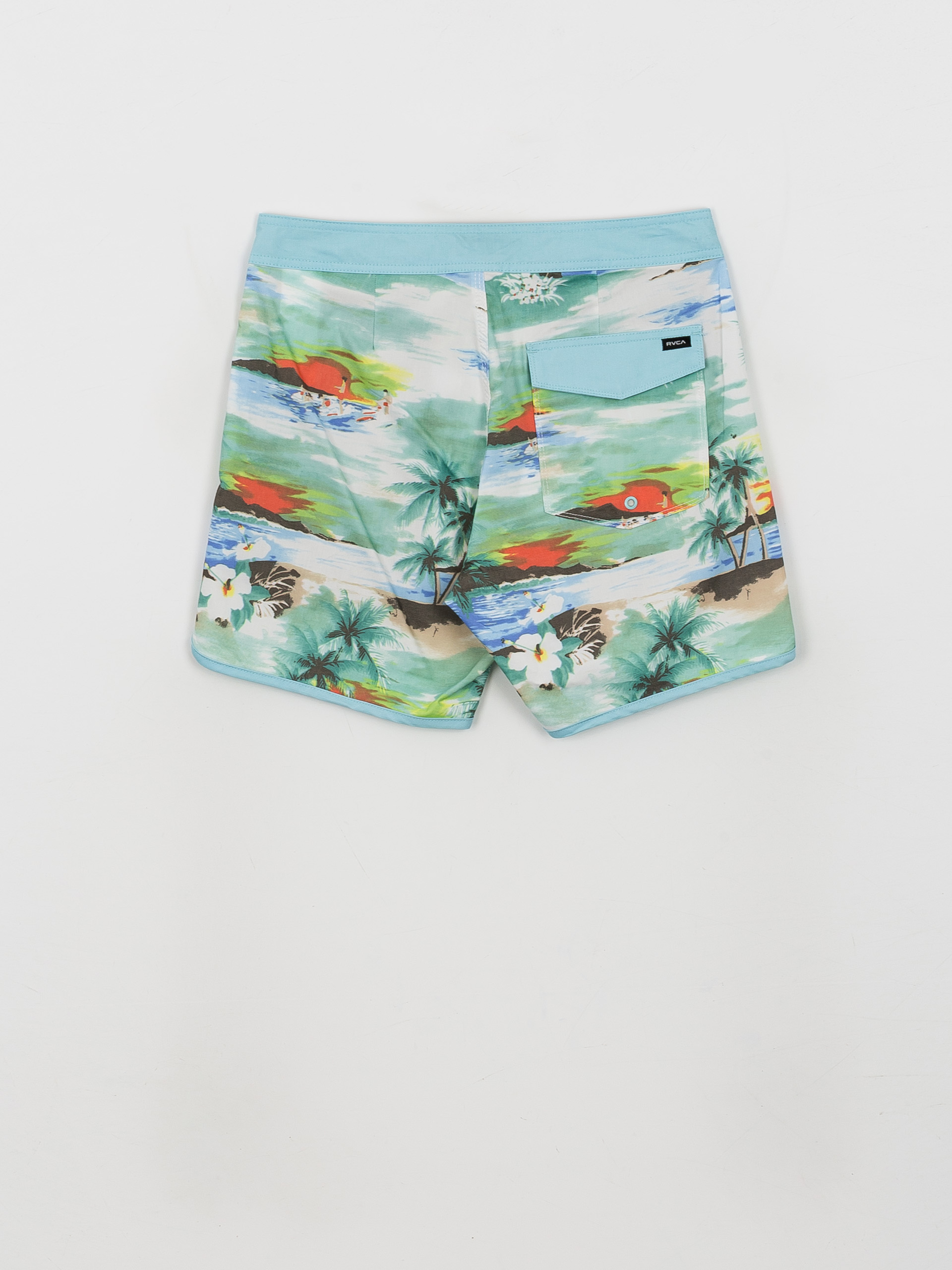 Șort pentru plajă RVCA Freeport Trunk (blue multi)