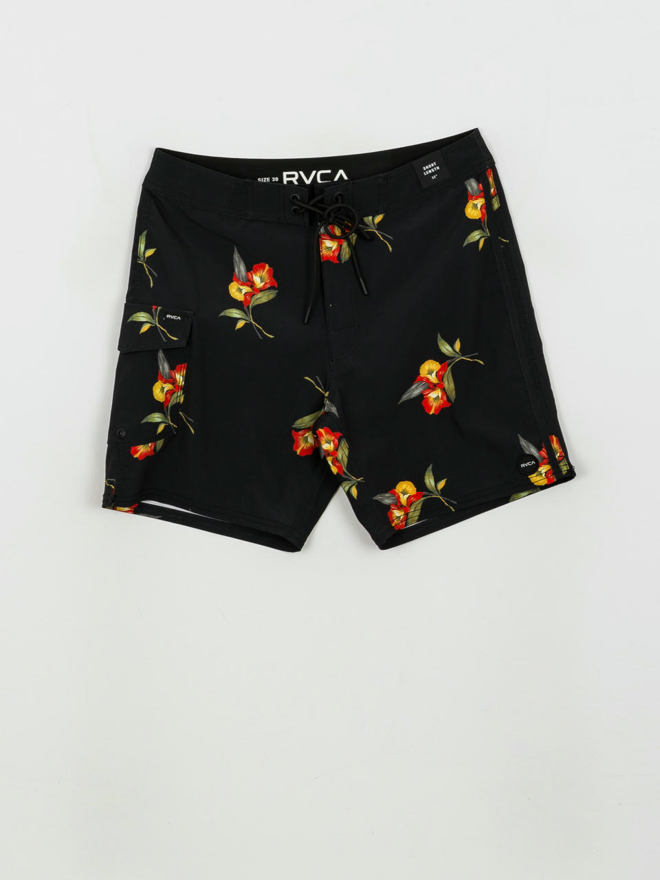 Șort pentru plajă RVCA Restless Trunk (black floral)