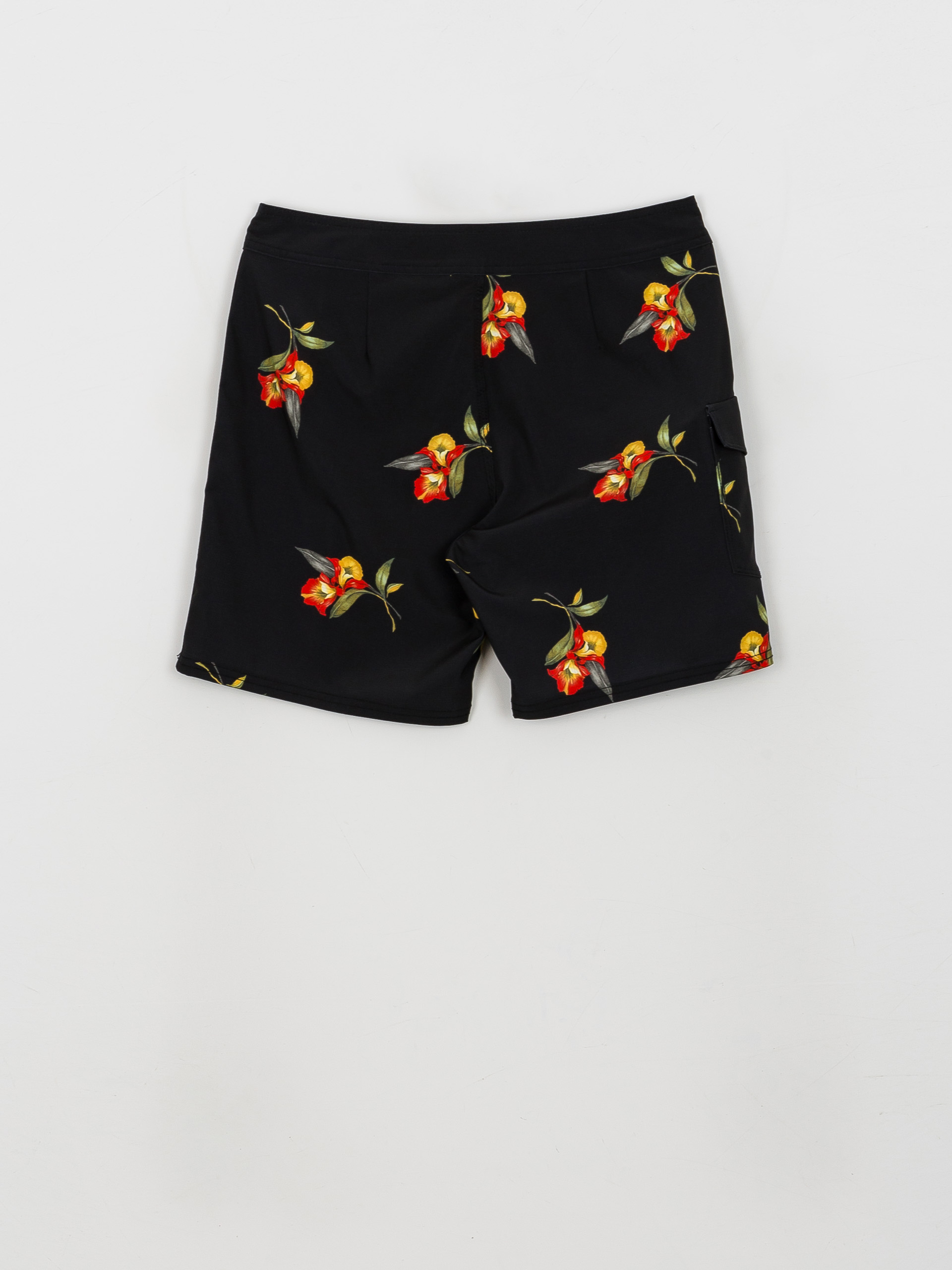 Șort pentru plajă RVCA Restless Trunk (black floral)