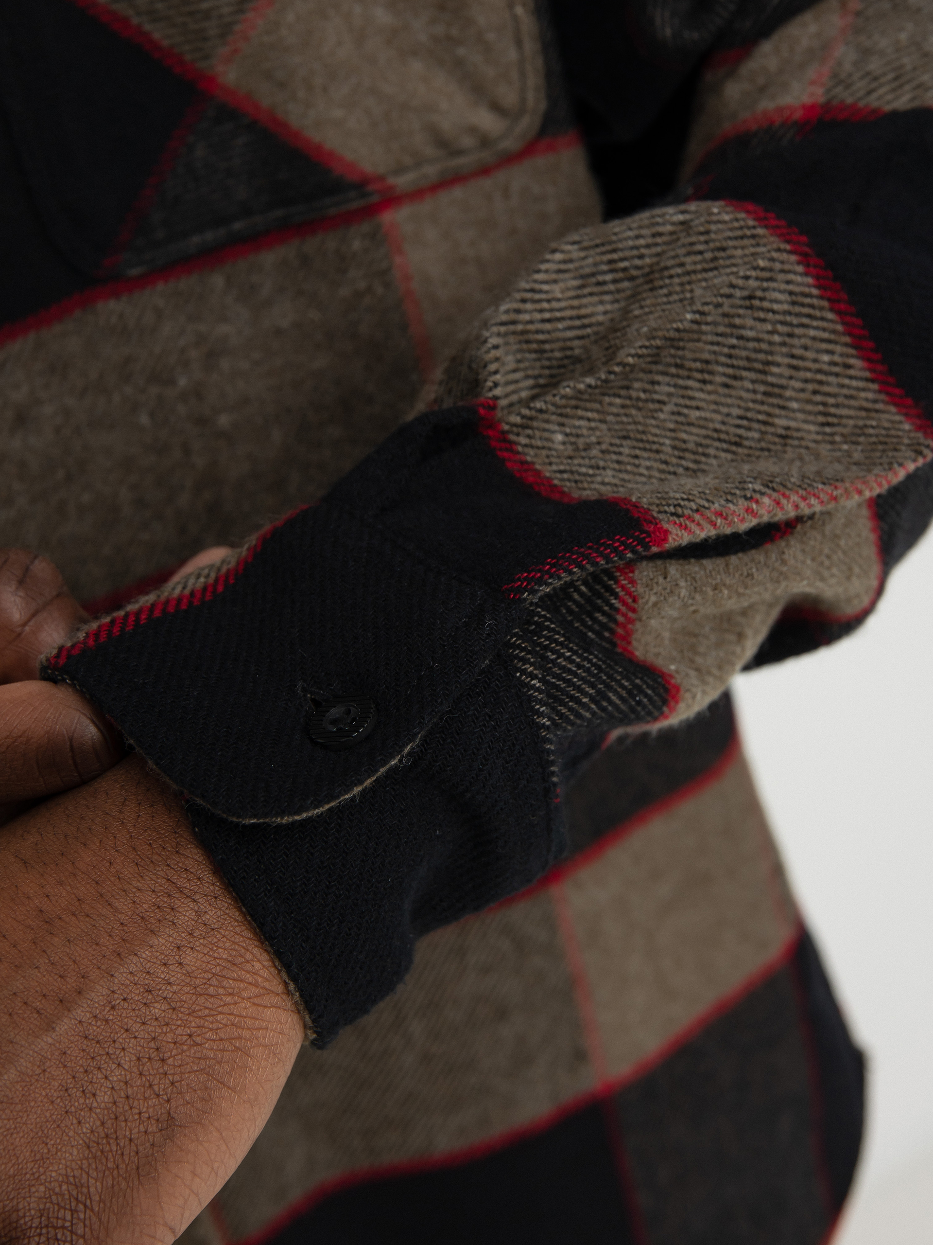 Brixton Cămașă Bowery Flannel Ls (heather grey/charcoal)