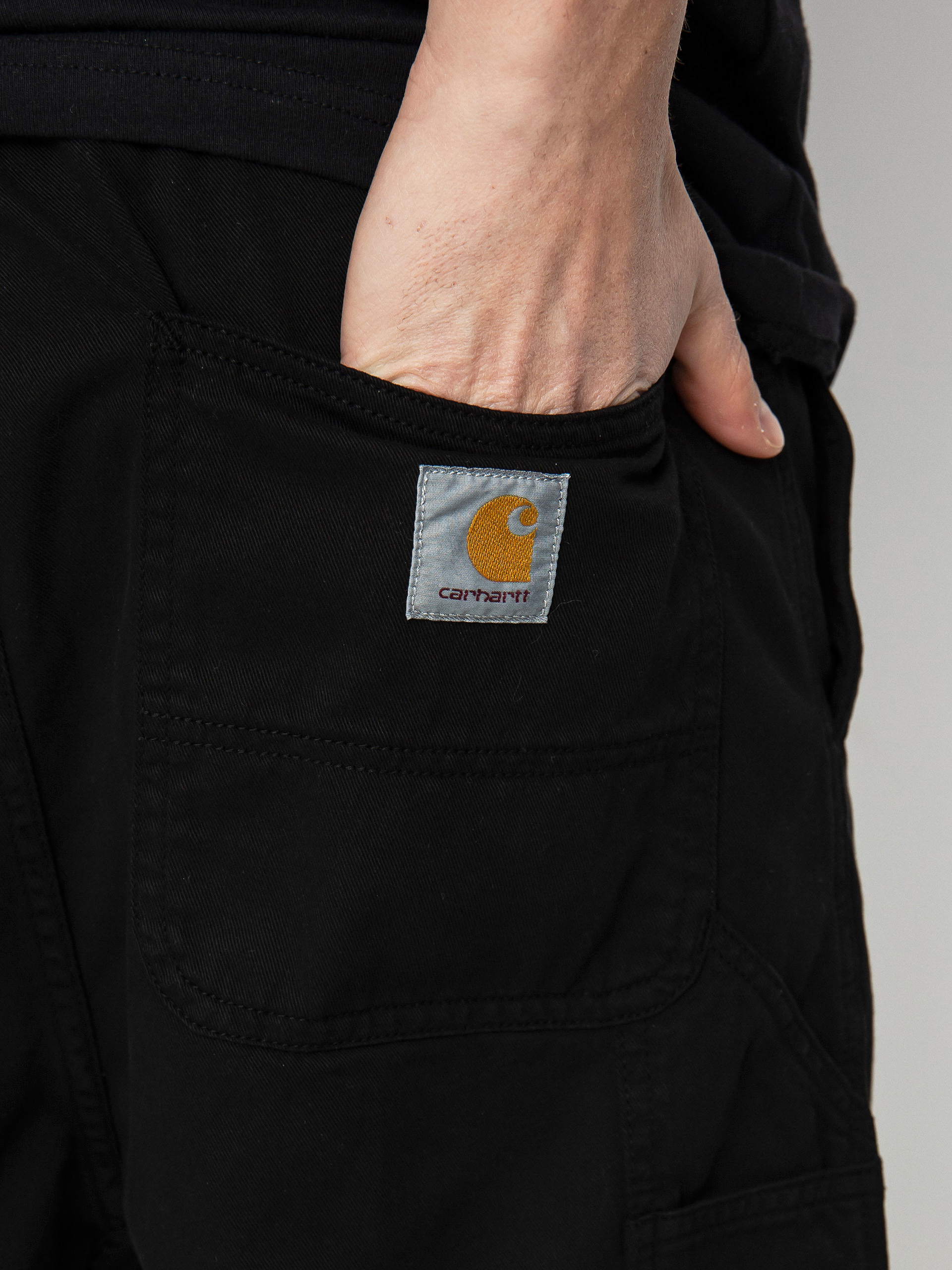 Șort Carhartt WIP Flint (black)