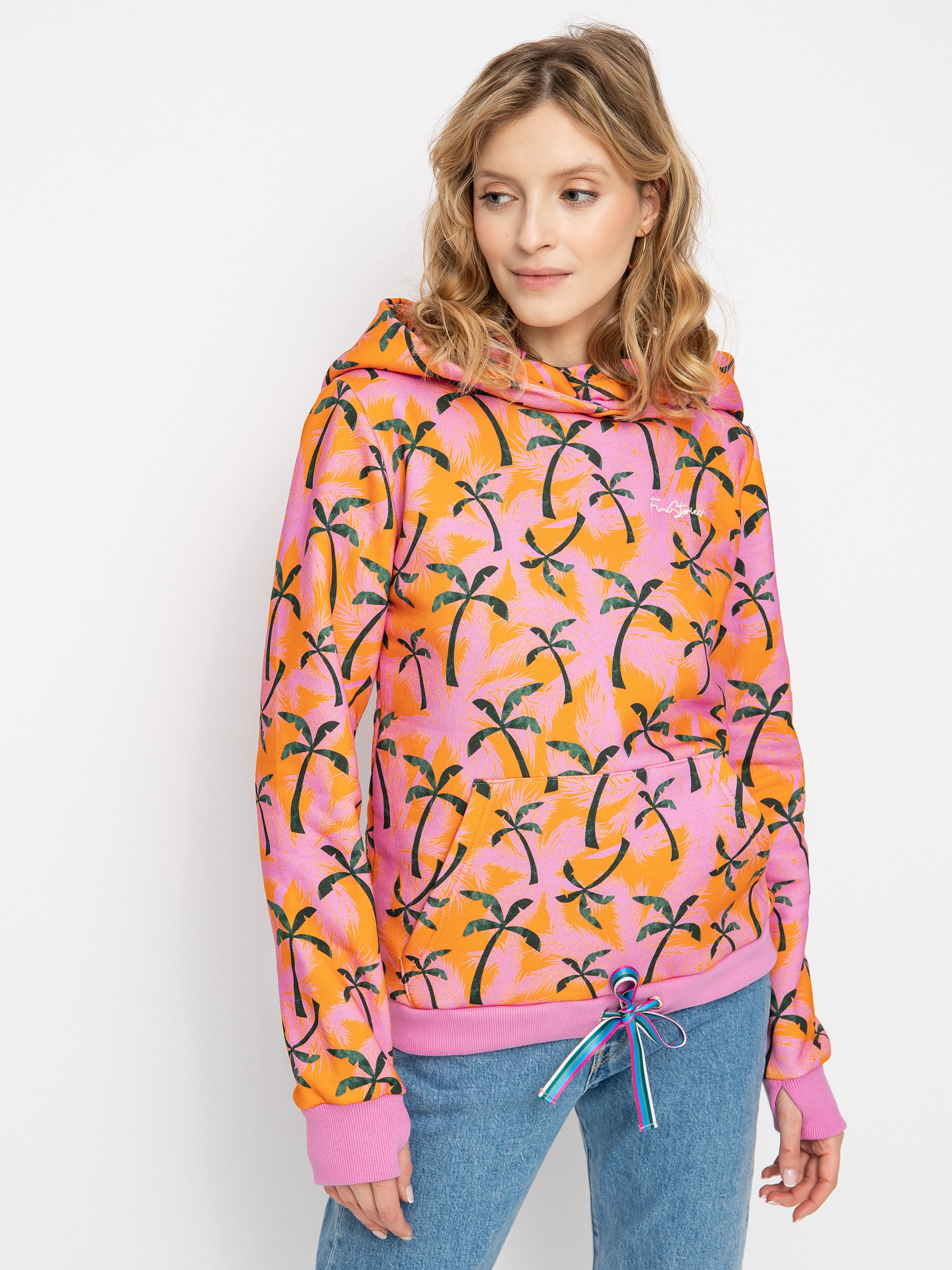 Hanorac cu glugă Femi Stories Rum HD Wmn (opr)