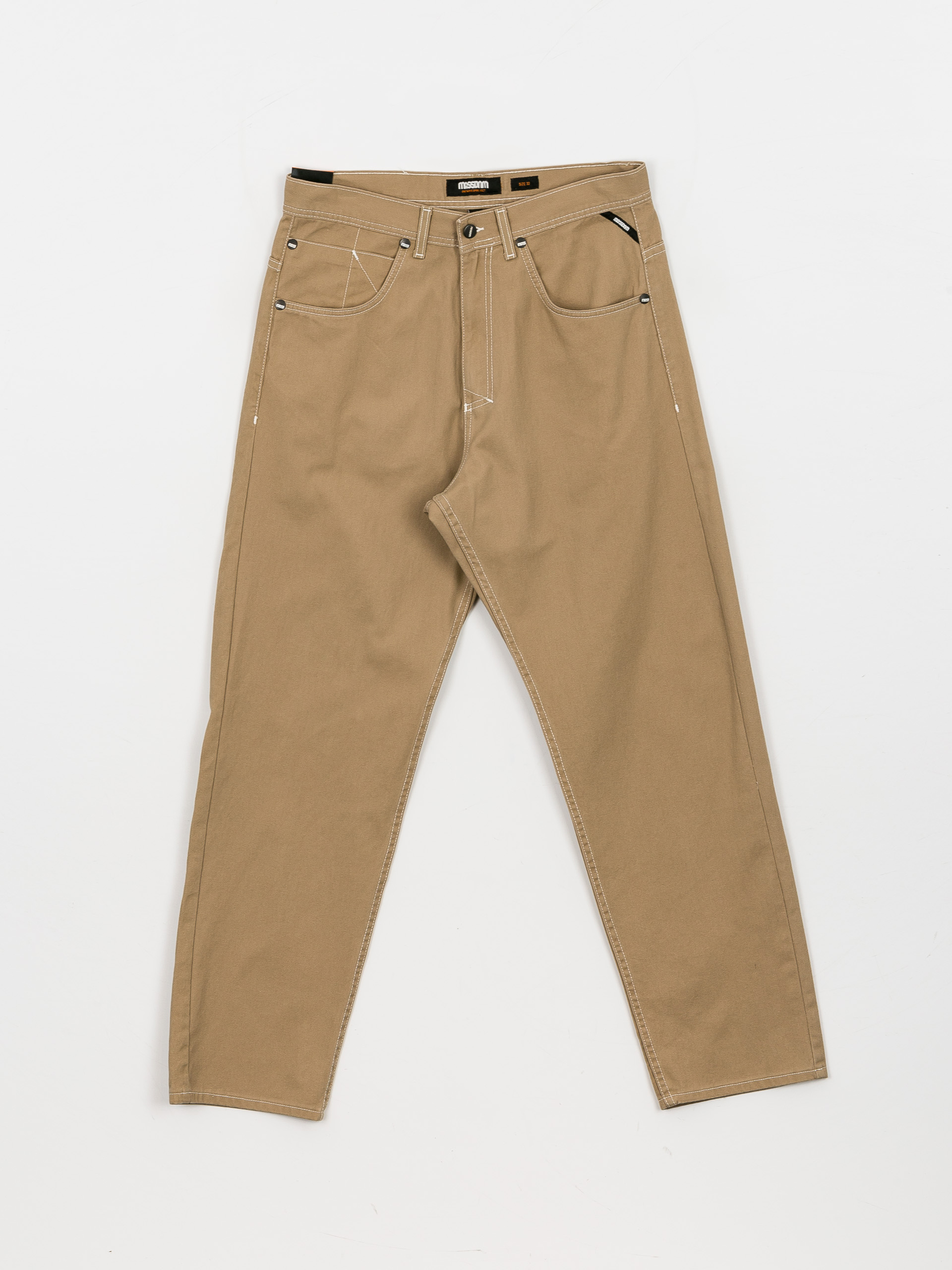 Pantaloni MassDnm Craft Baggy Fit (beige)