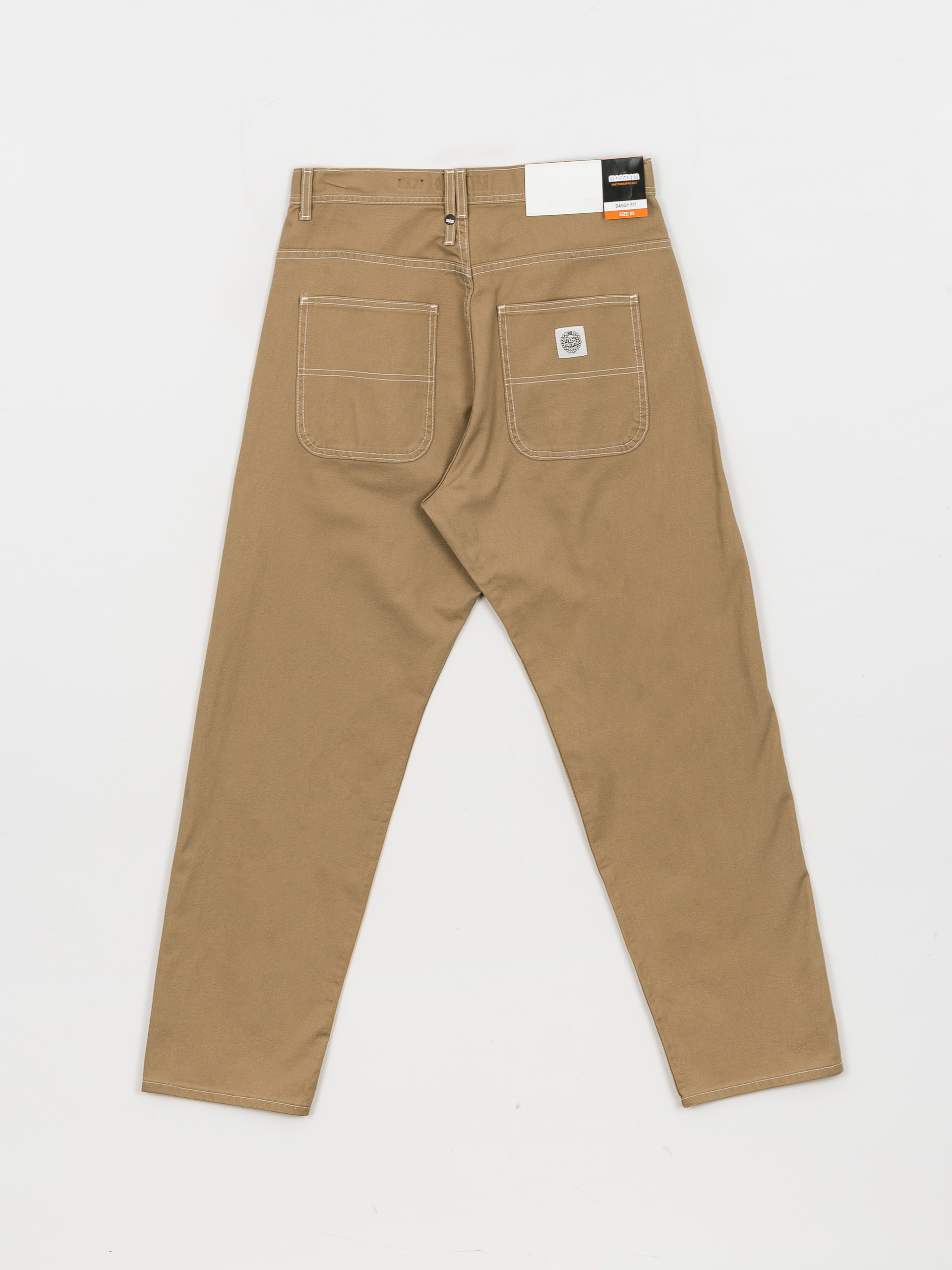 Pantaloni MassDnm Craft Baggy Fit (beige)