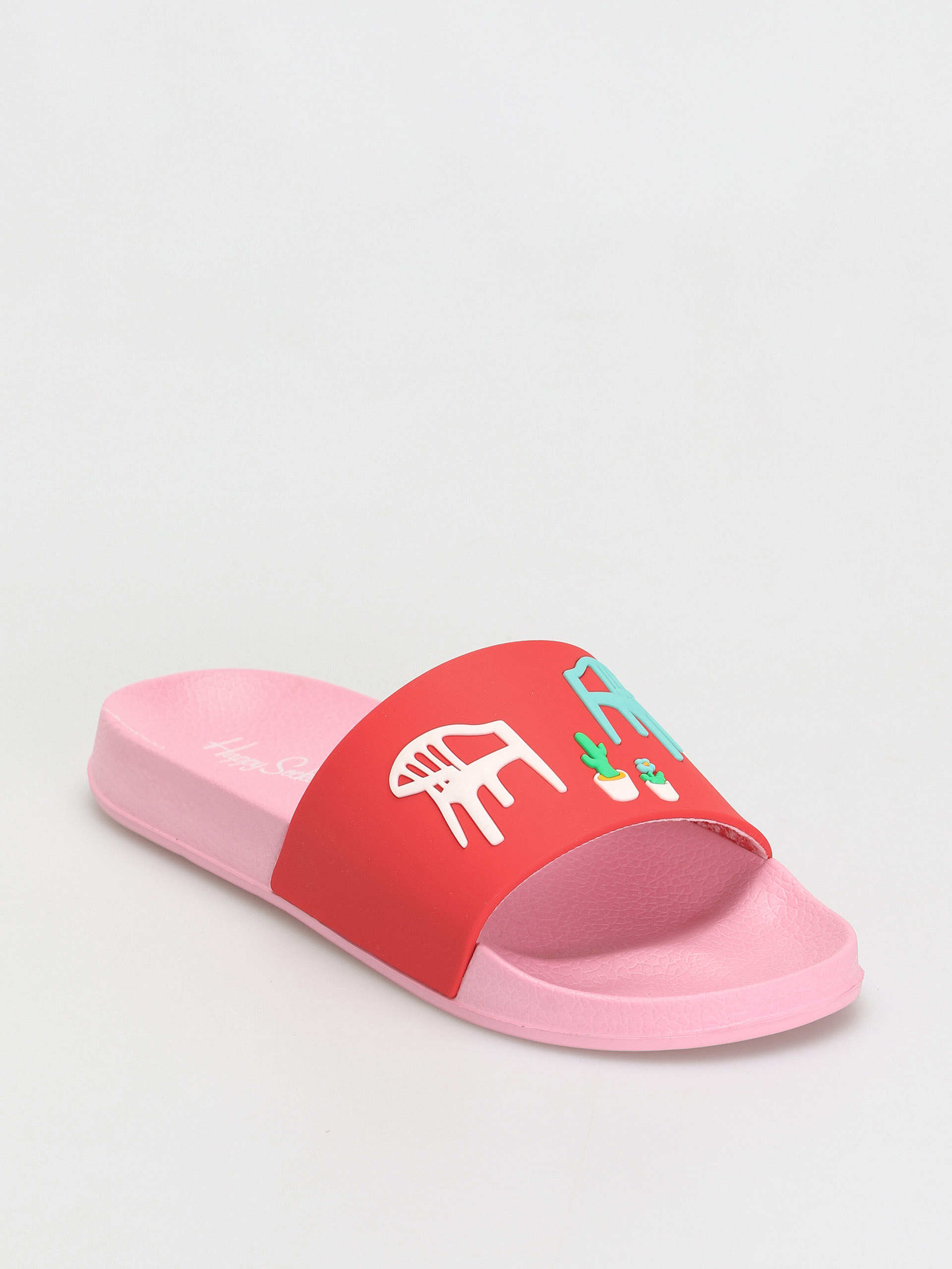Șlapi Happy Socks Balcony (pink/red)