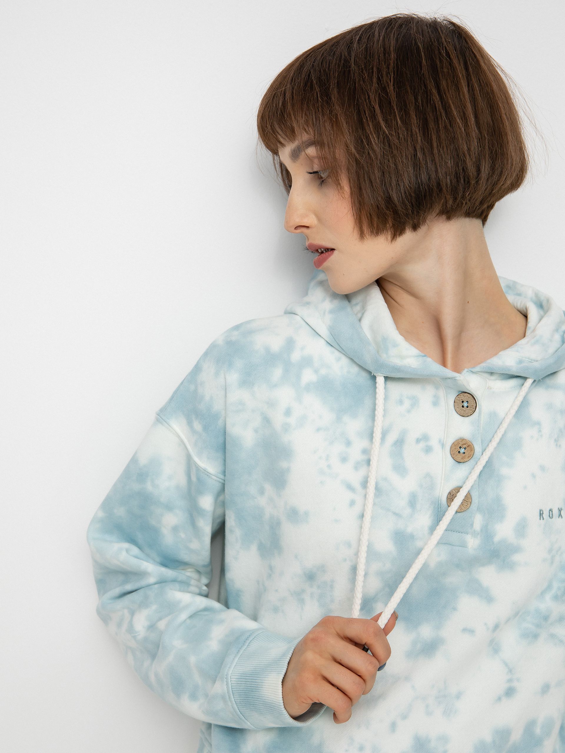 Hanorac cu glugă Roxy Girls Trip HD Wmn (cool blue)