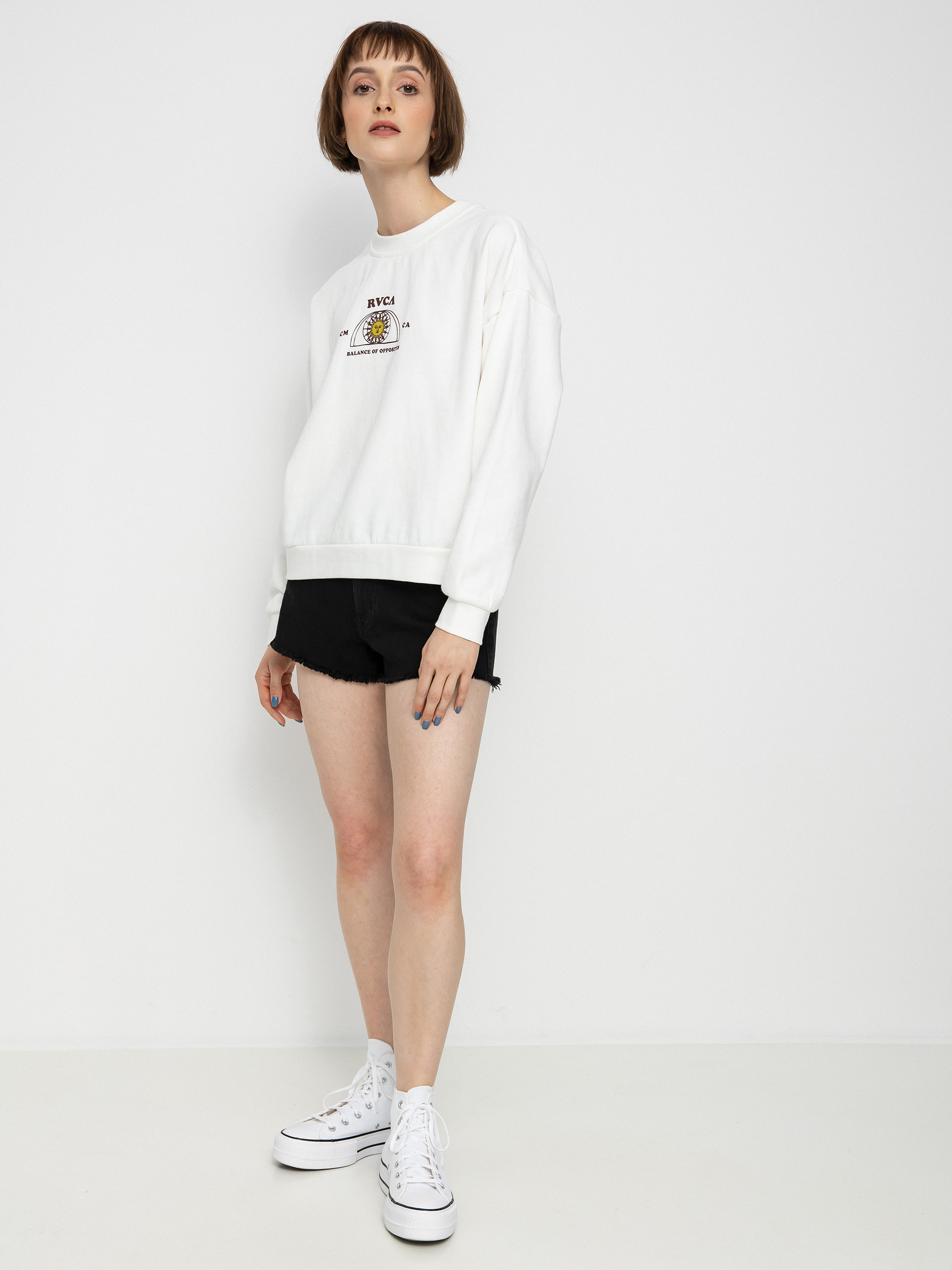 Hanorac RVCA West Crew Wmn (vintage white)