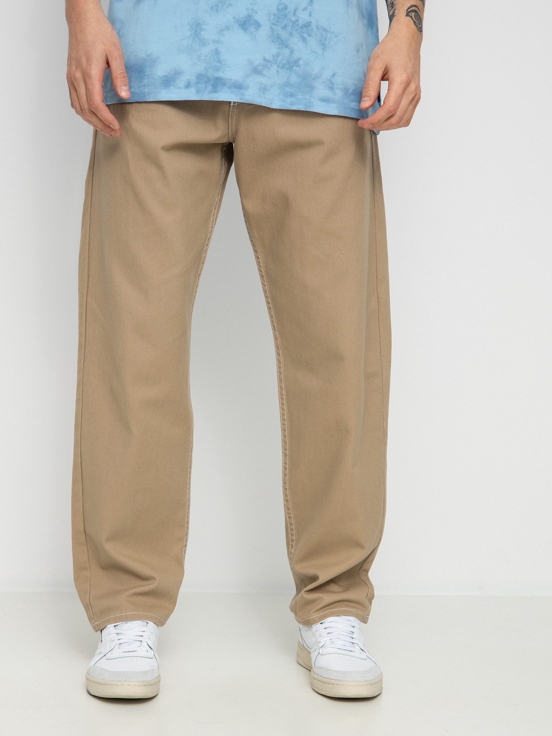 Pantaloni MassDnm Craft Baggy Fit (beige)