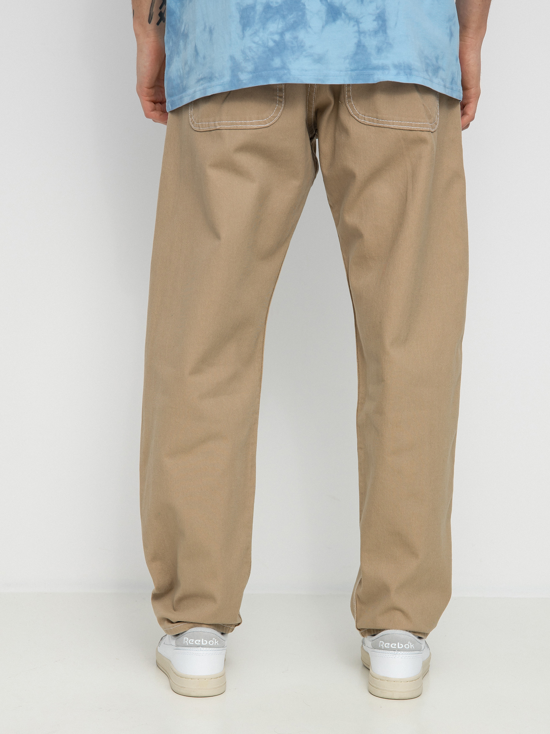 Pantaloni MassDnm Craft Baggy Fit (beige)