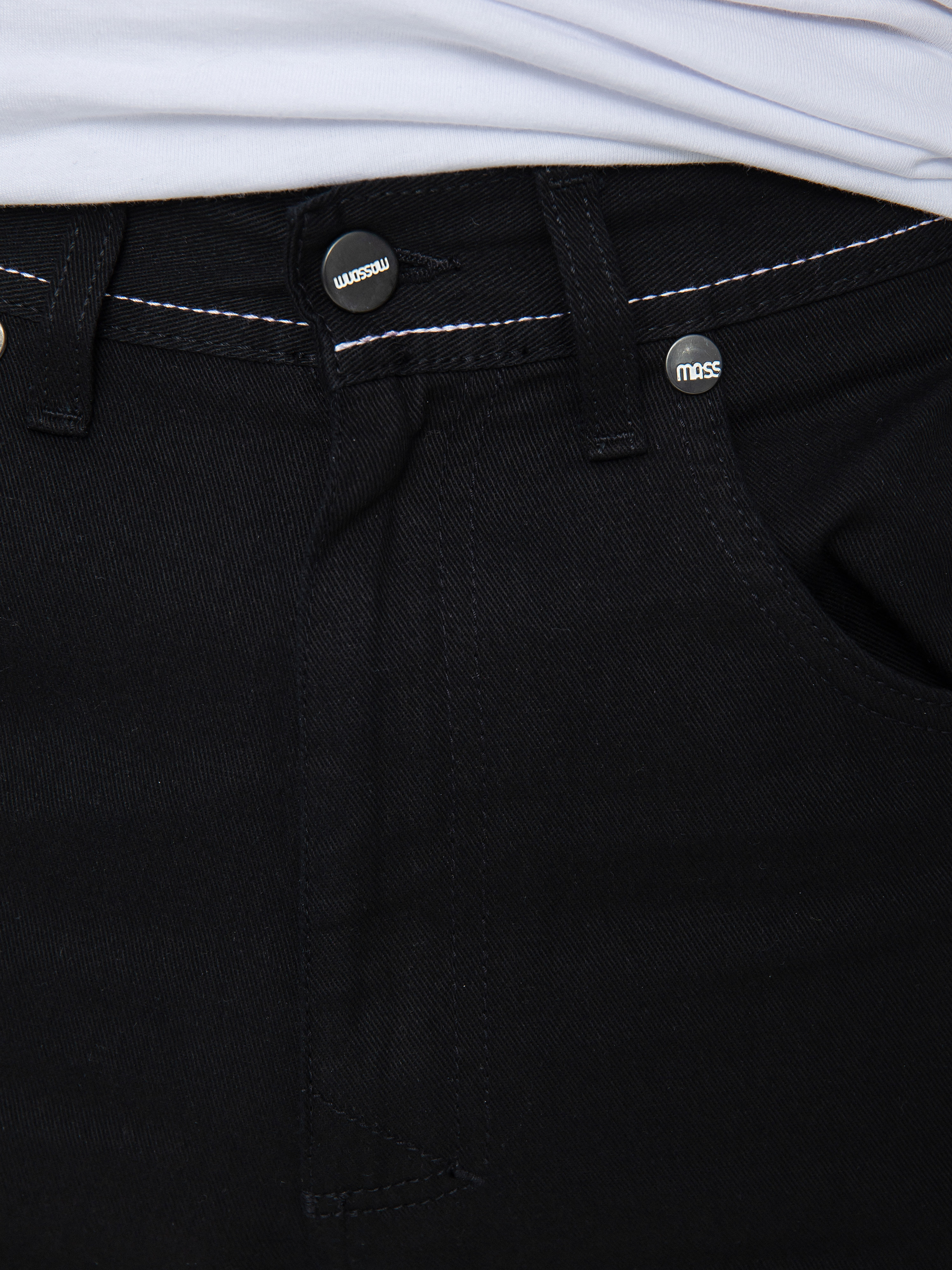 Pantaloni MassDnm Slang Baggy Fit (black)
