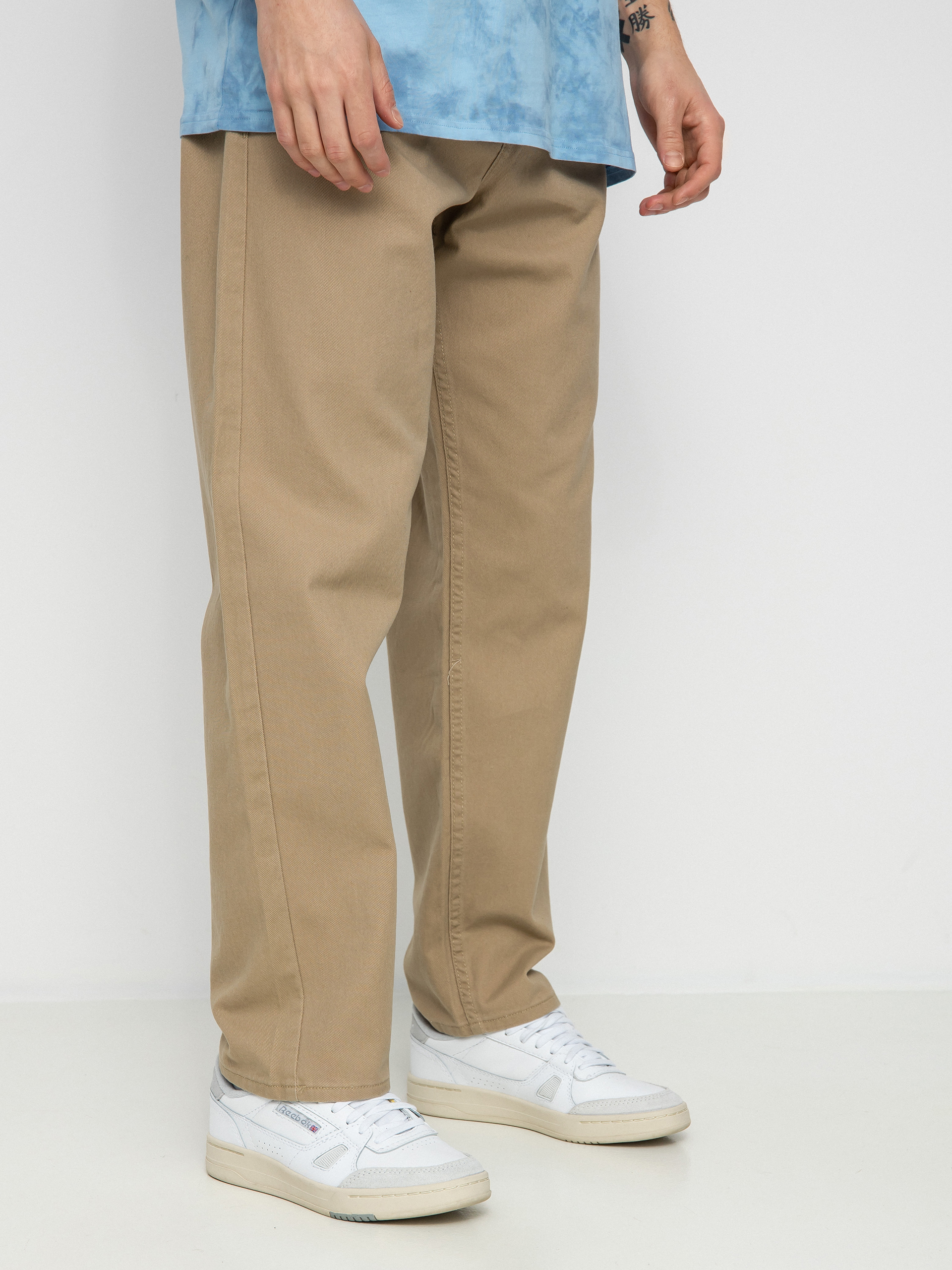 Pantaloni MassDnm Slang Baggy Fit (beige)
