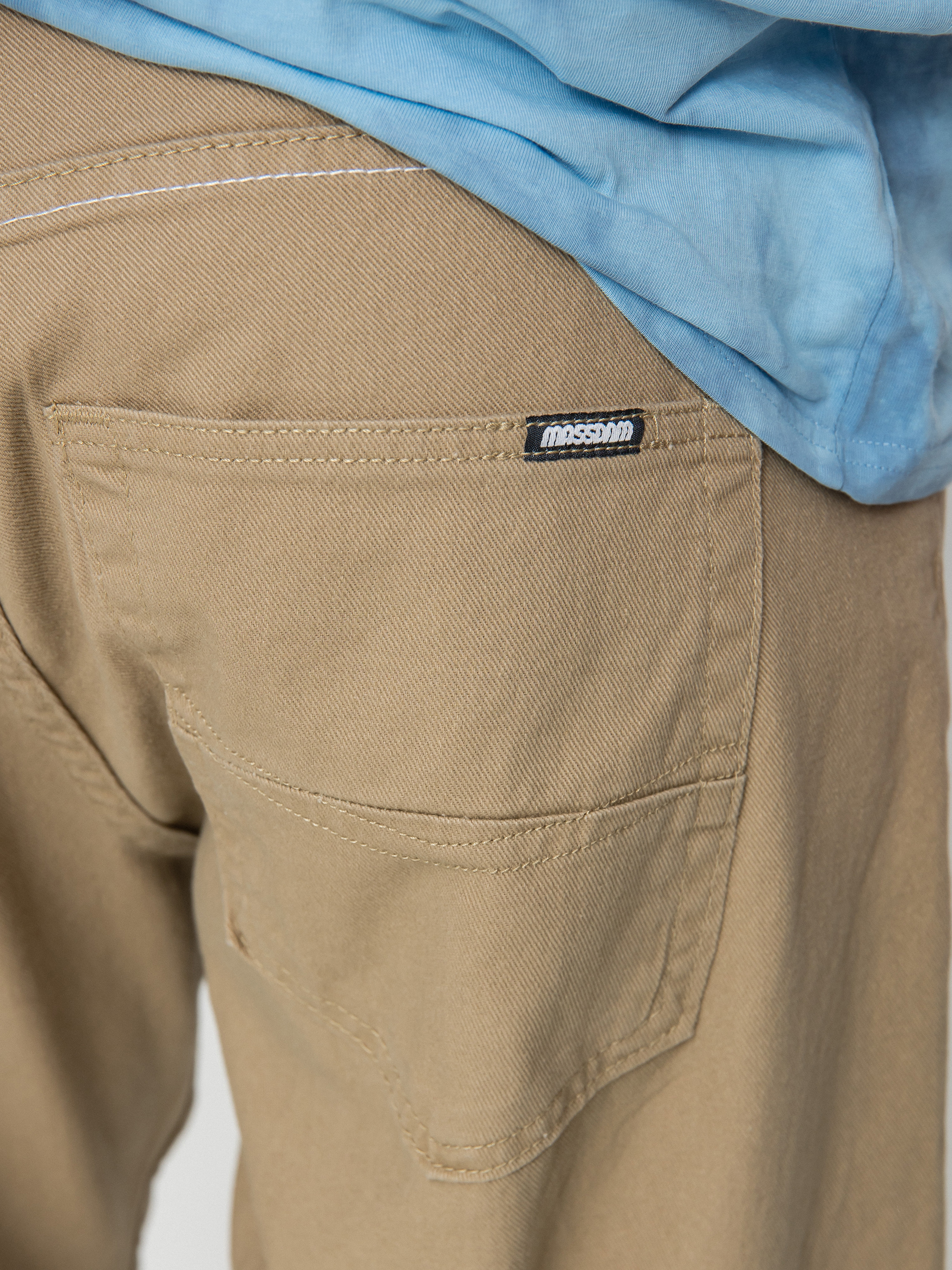 Pantaloni MassDnm Slang Baggy Fit (beige)