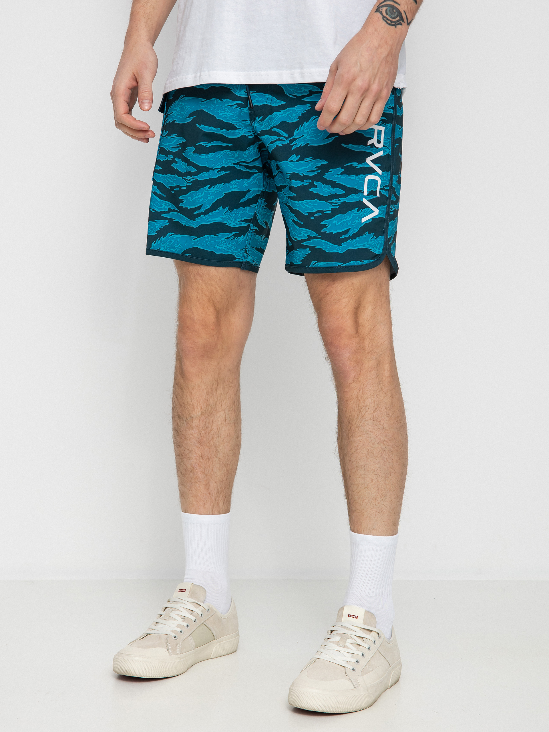 Șort pentru plajă RVCA Zak Noyle Eastern Trunk (blue camo)