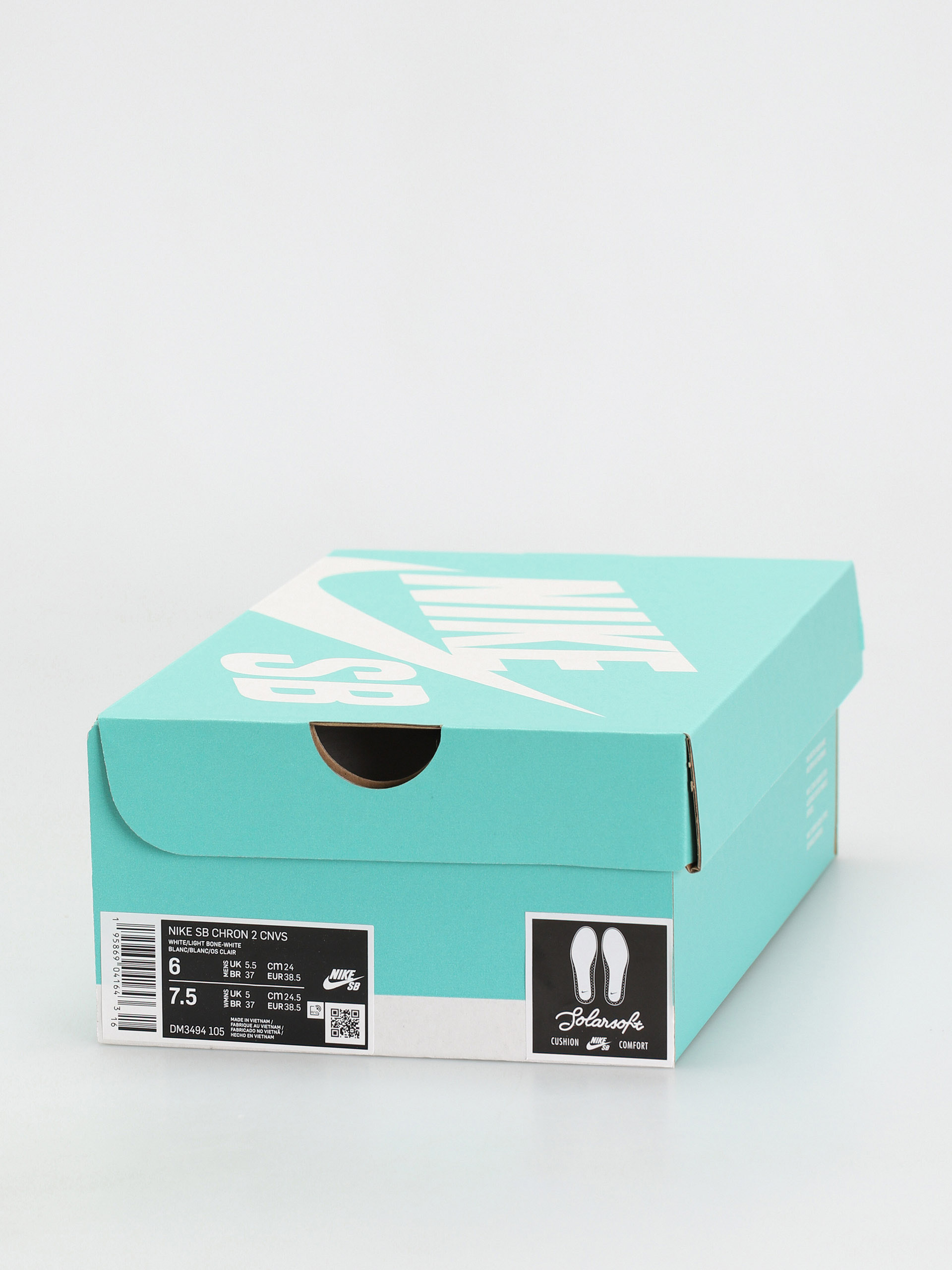 Pantofi Nike SB Chron 2 Canvas (white/light bone white gum light brown)