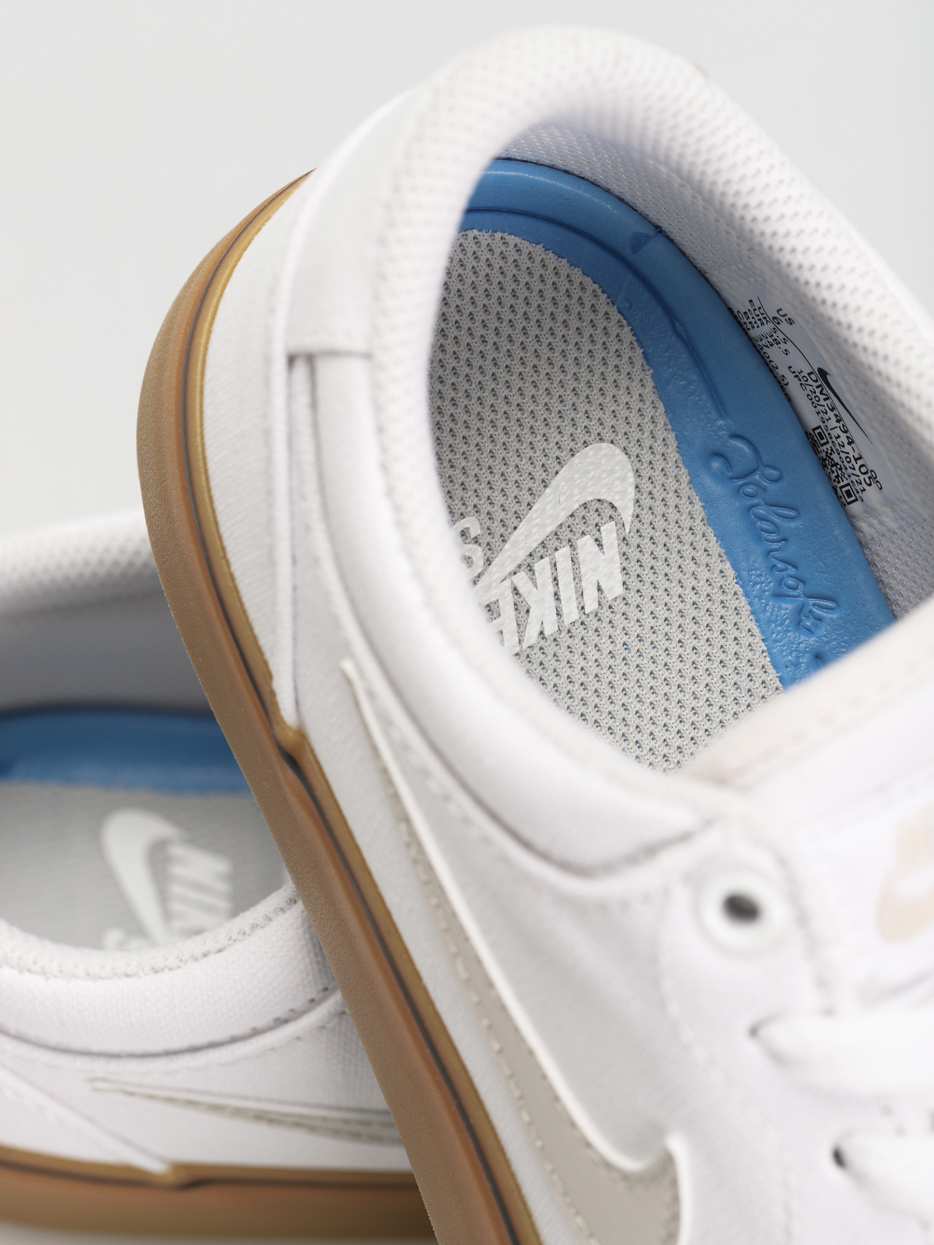 Pantofi Nike SB Chron 2 Canvas (white/light bone white gum light brown)