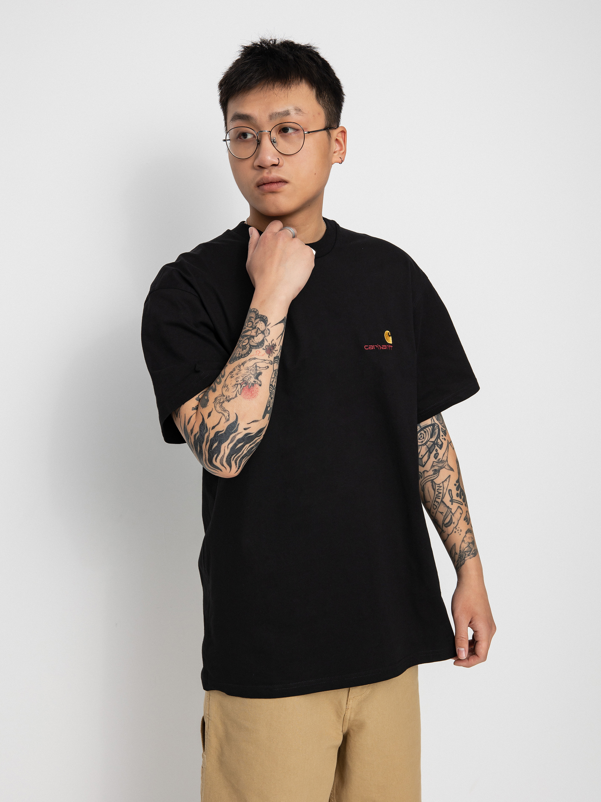 Tricou Carhartt WIP American Script (black)