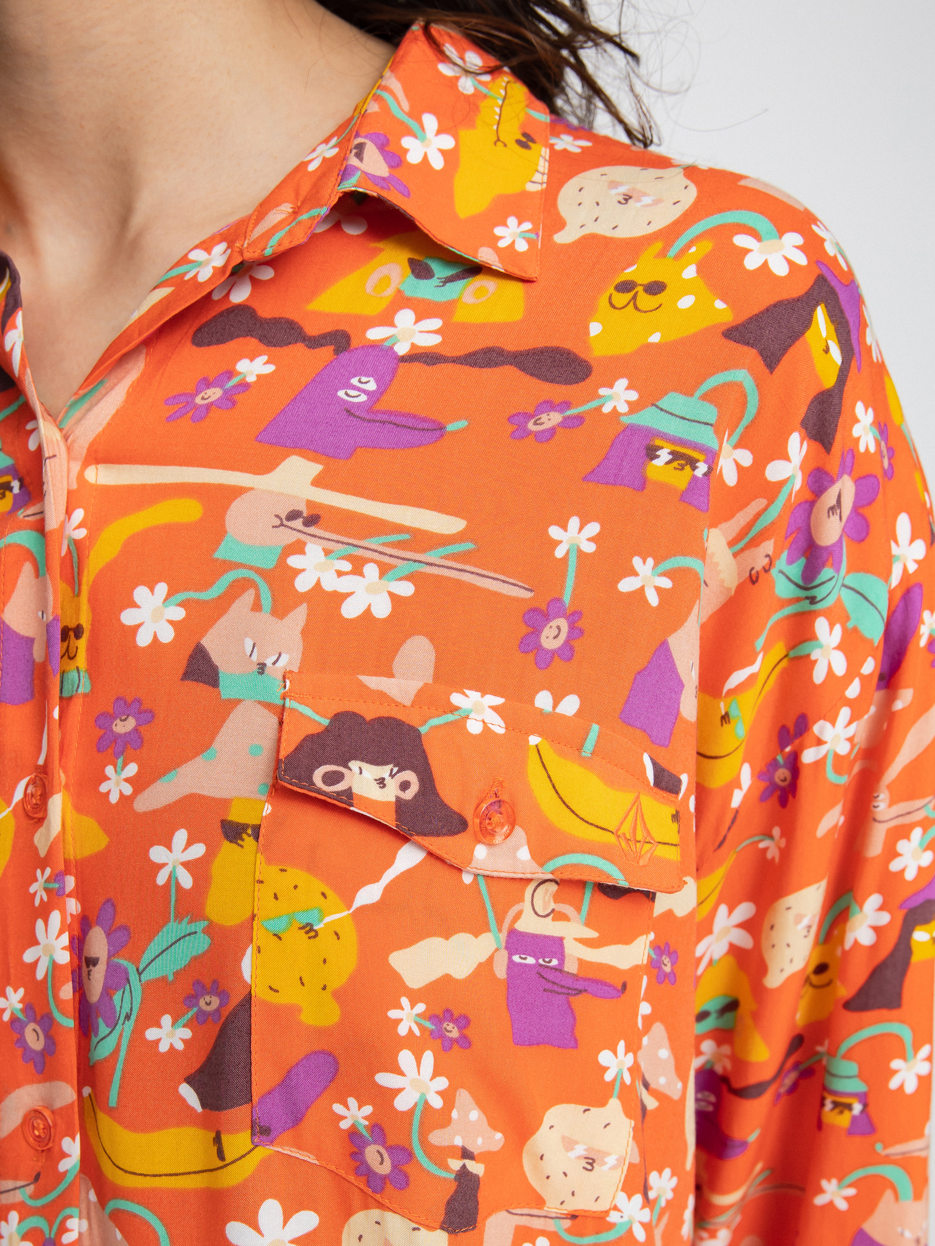 Fustă Volcom Egle Zvirblyte Wmn (living coral)