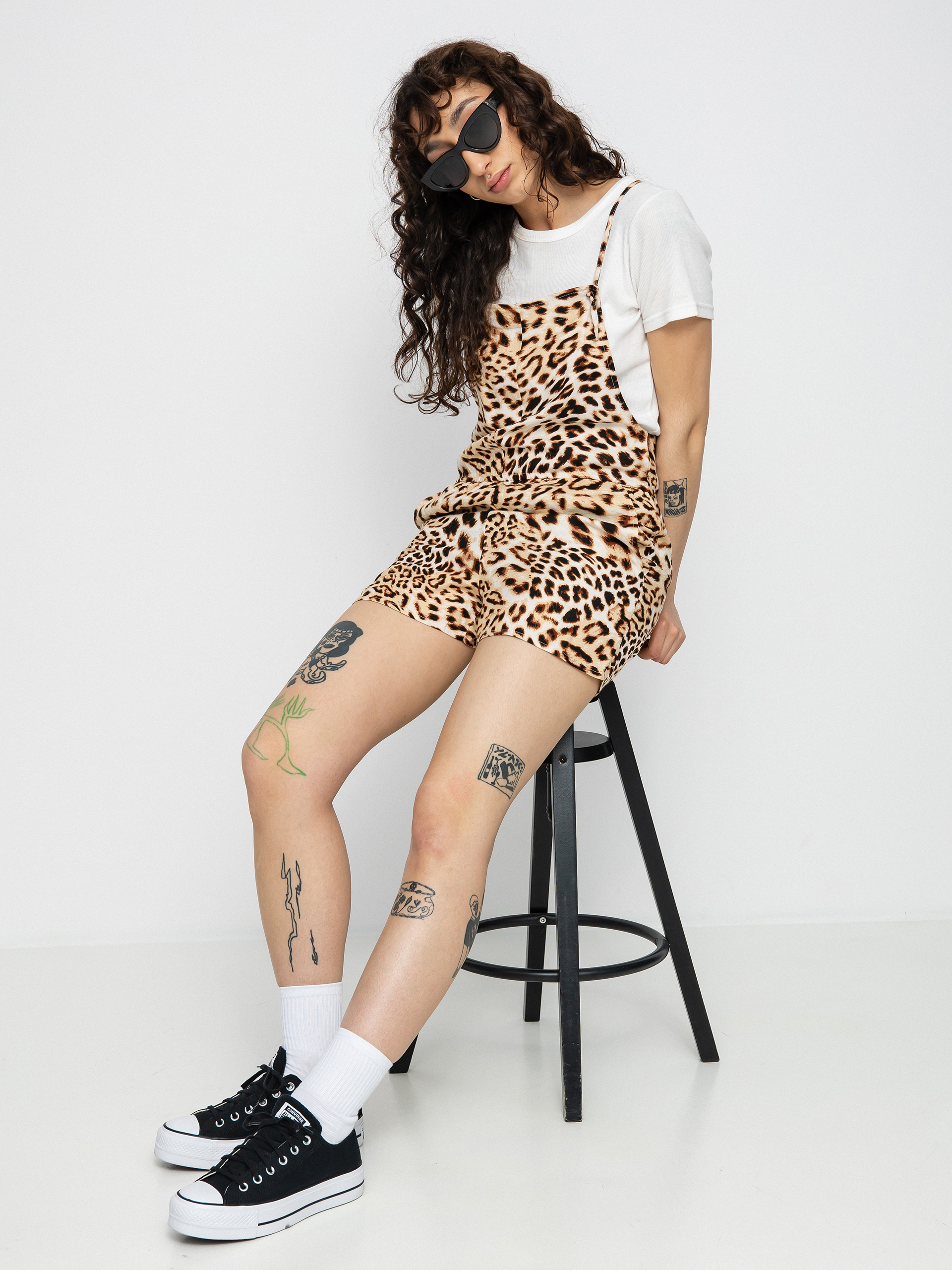 Pentru femei Salopetă RVCA Laidback Romper (light brown)