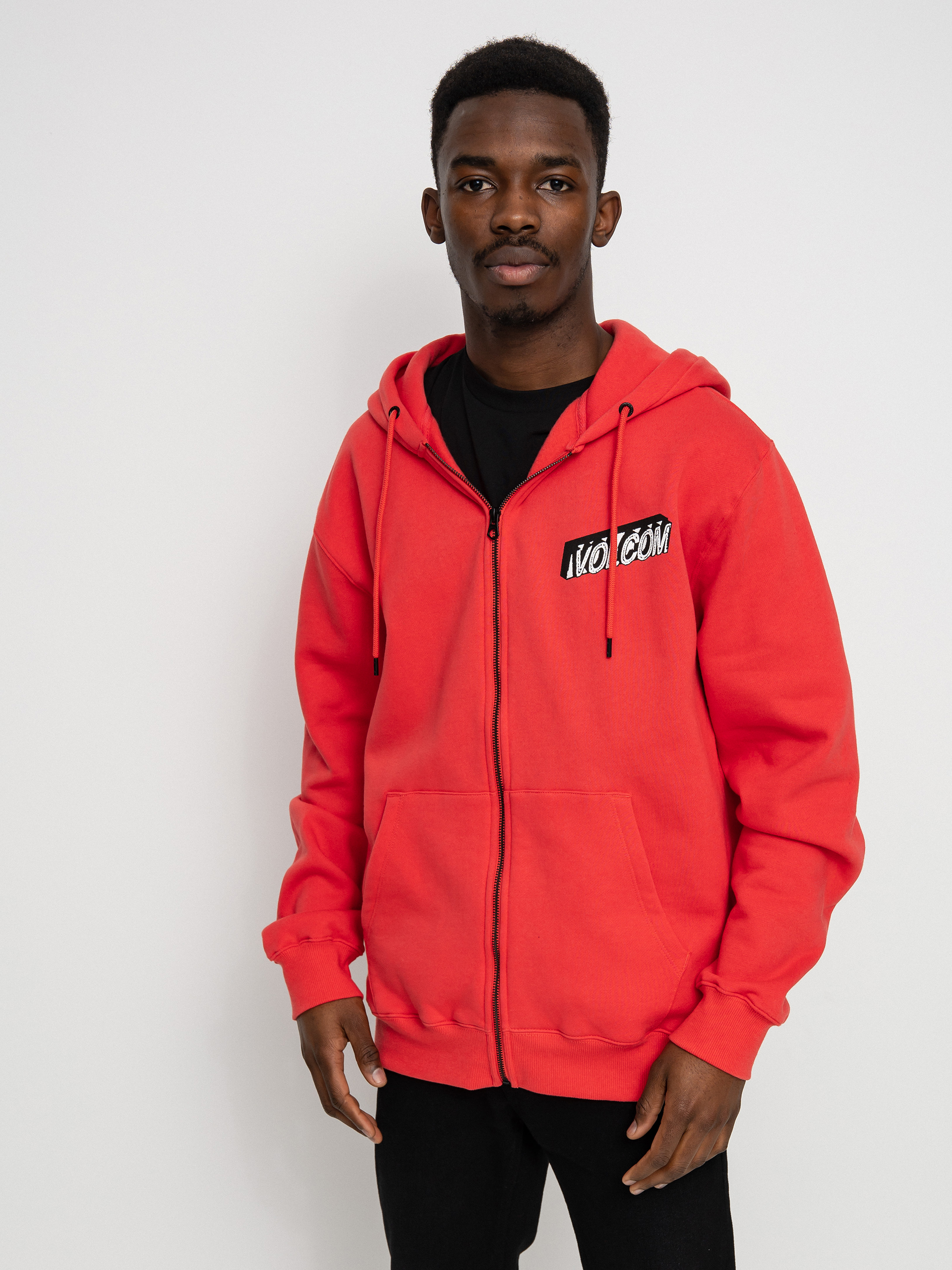 Hanorac cu glugă Volcom Extends ZHD (cayenne)