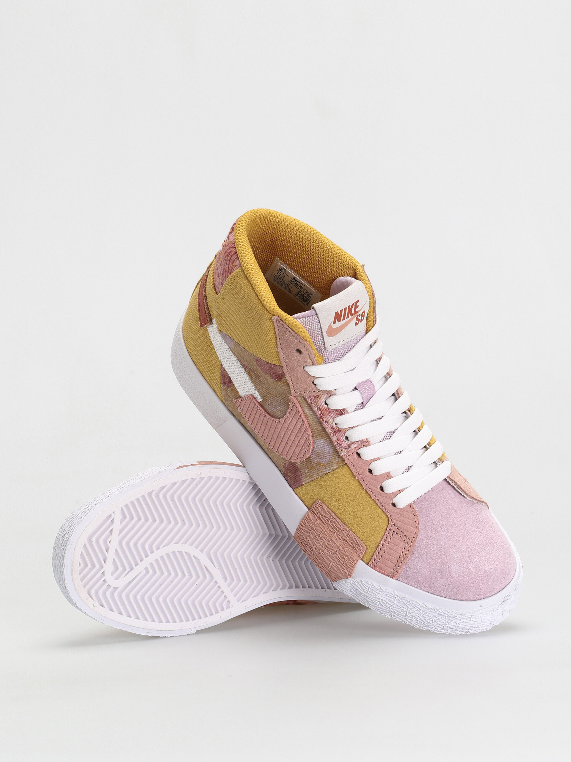 Pantofi Nike SB Zoom Blazer Mid Premium (sanded gold/white burnt sunrise)
