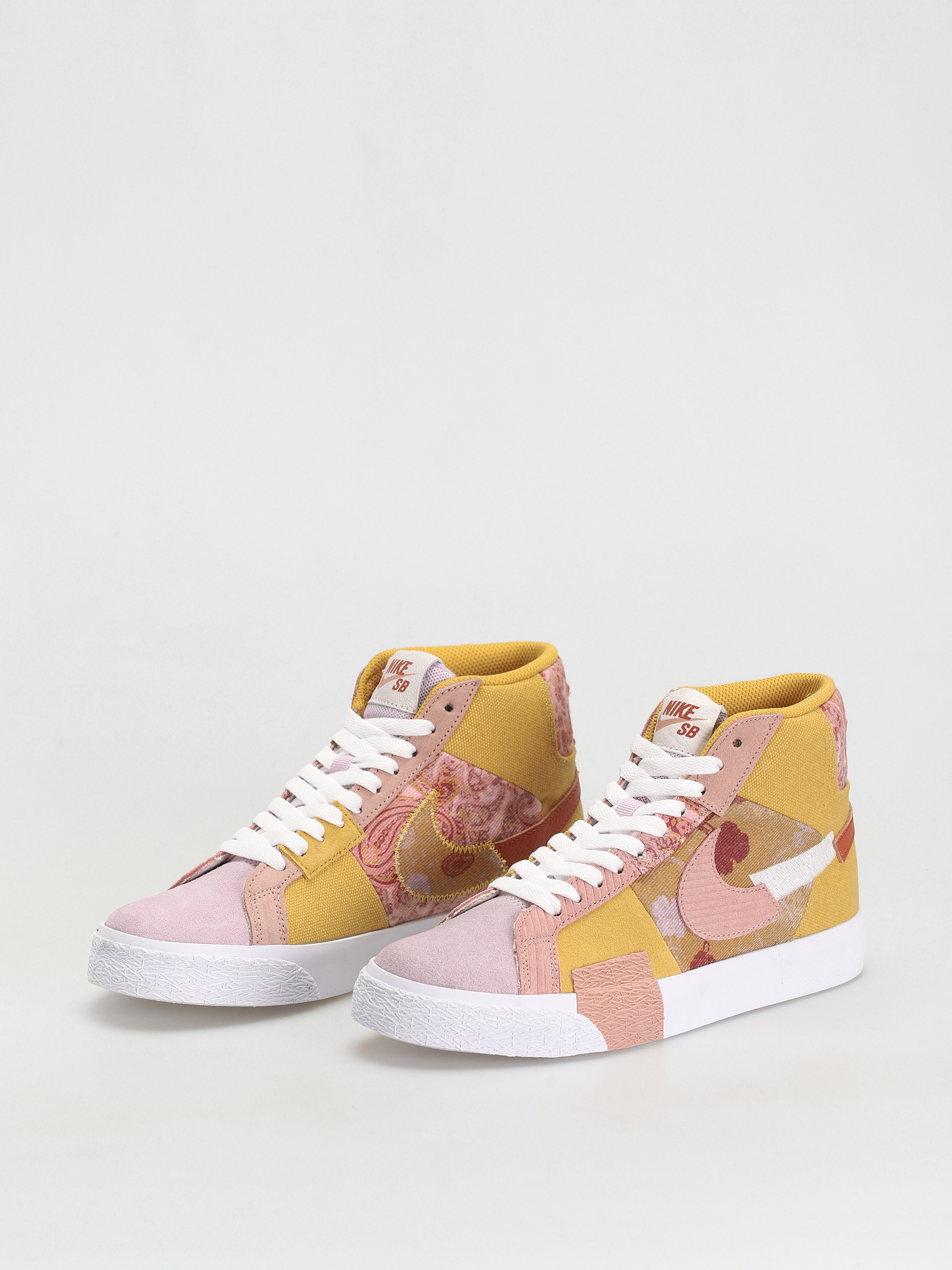 Pantofi Nike SB Zoom Blazer Mid Premium (sanded gold/white burnt sunrise)