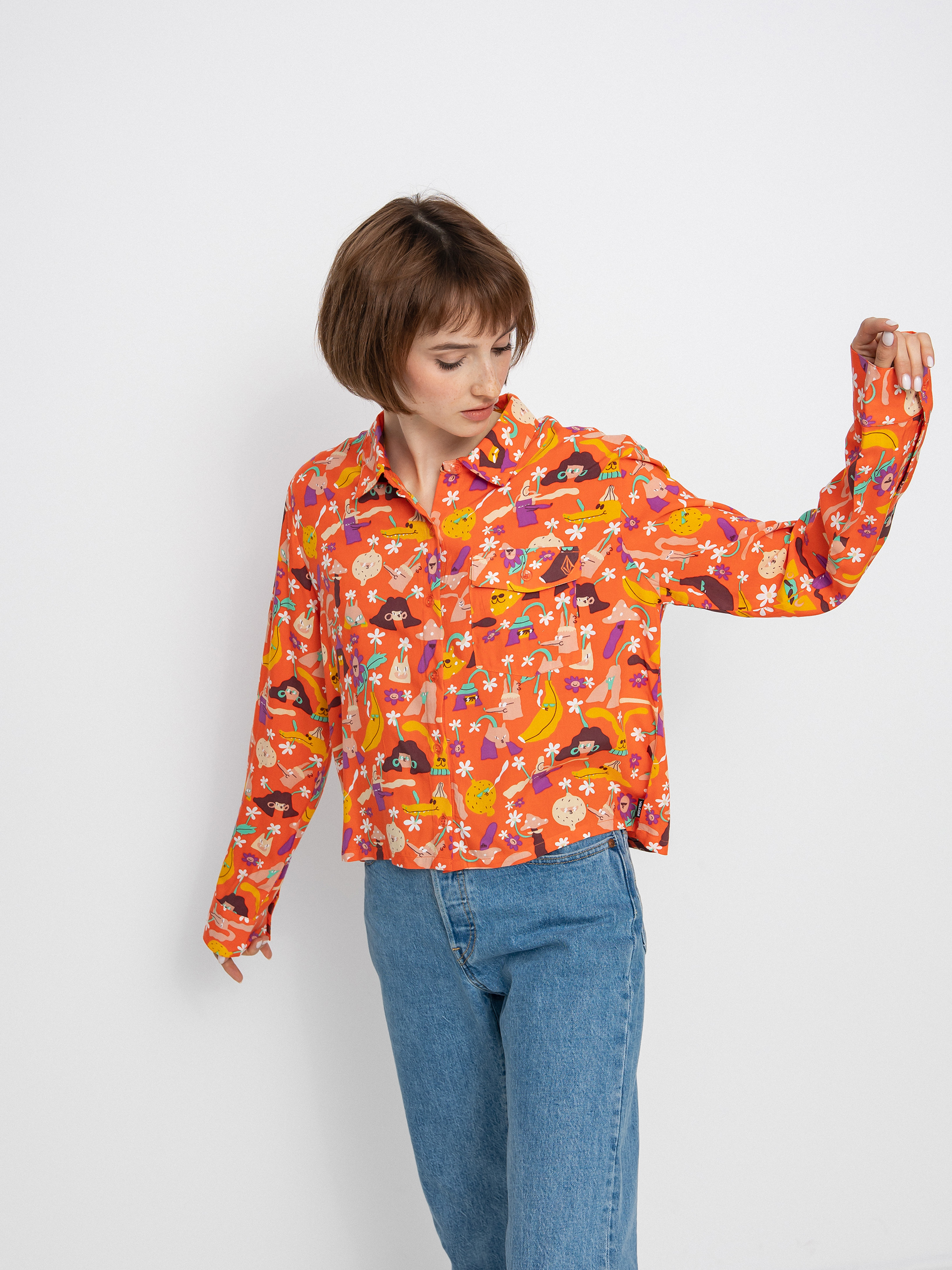 Cămașă Volcom Egle Zvirblyte Woven Wmn (living coral)