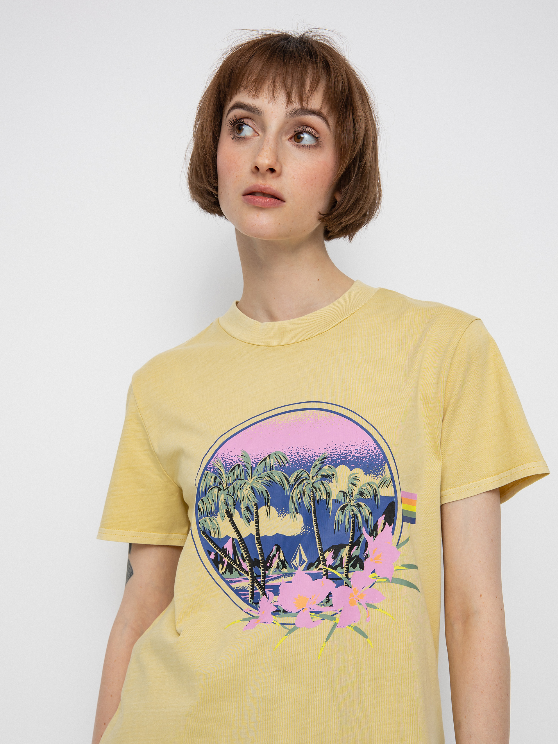 Tricou Volcom Lock It Up Wmn (wheat)