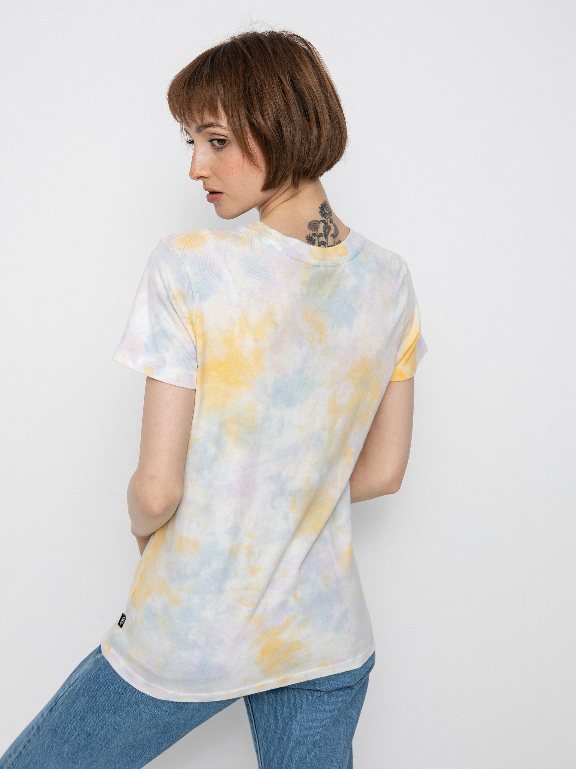 Tricou Vans Logo Wash Wmn (cradle pink tie dye)