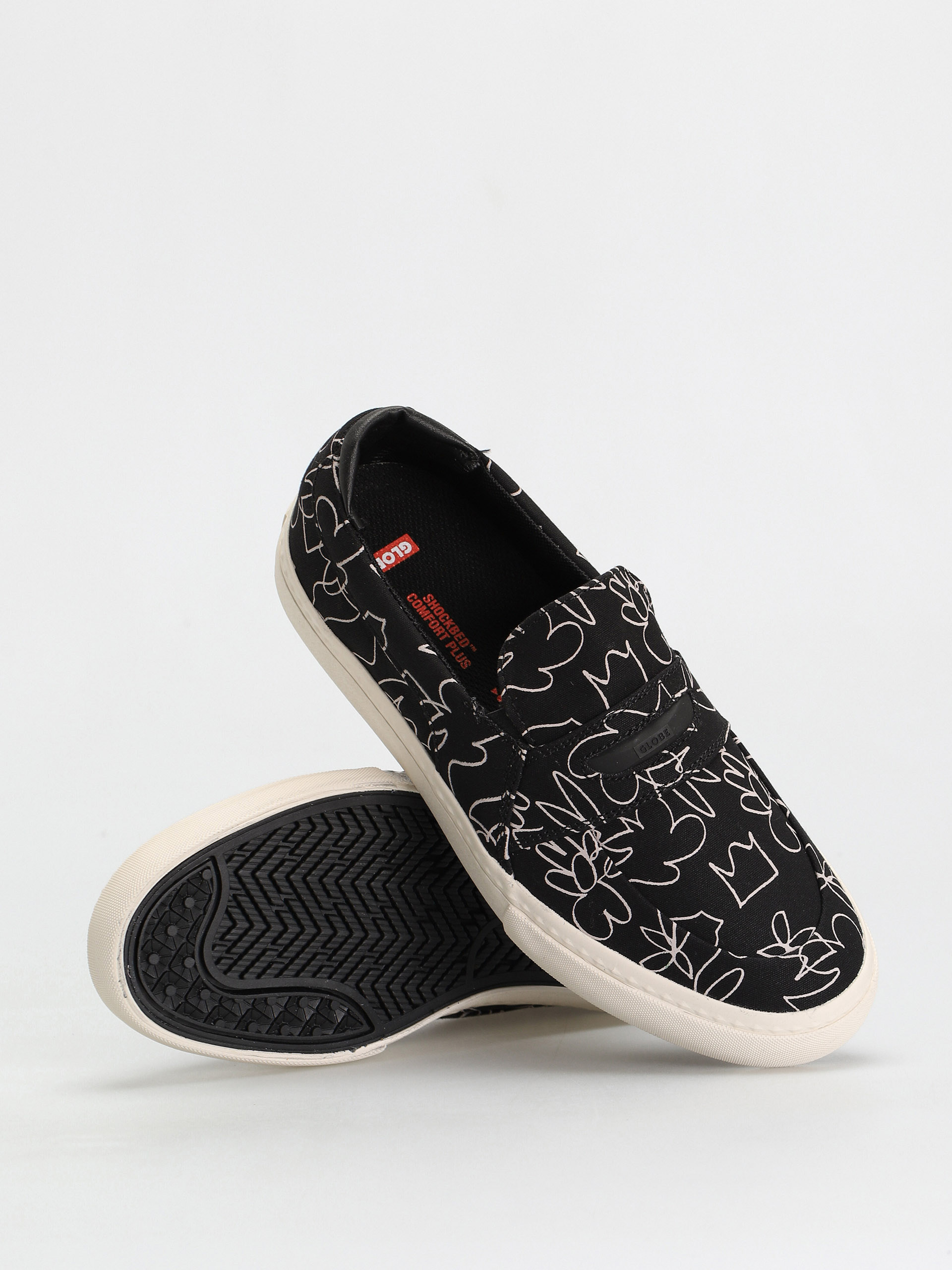 Pantofi Globe Liaizon (black/antique/bootleg dreams)