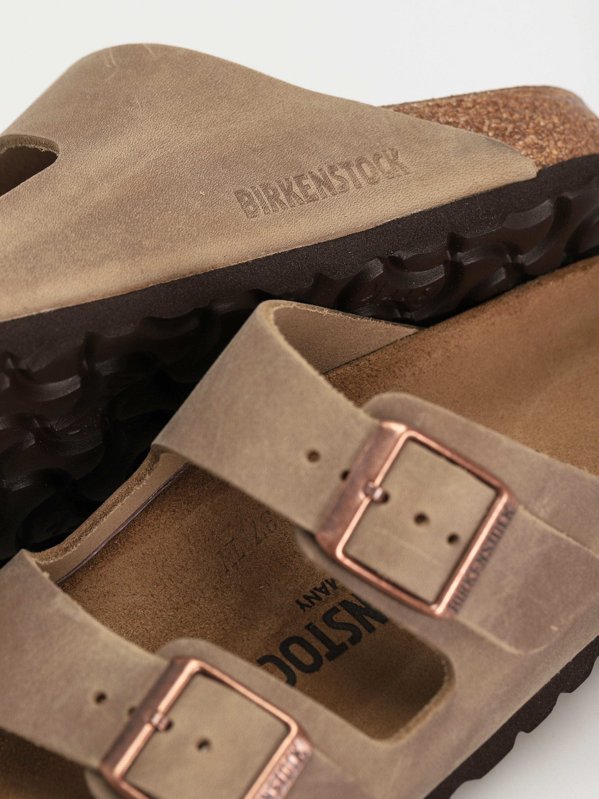 Șlapi Birkenstock Arizona Narrow Wmn (tabacco brown waxy leather)