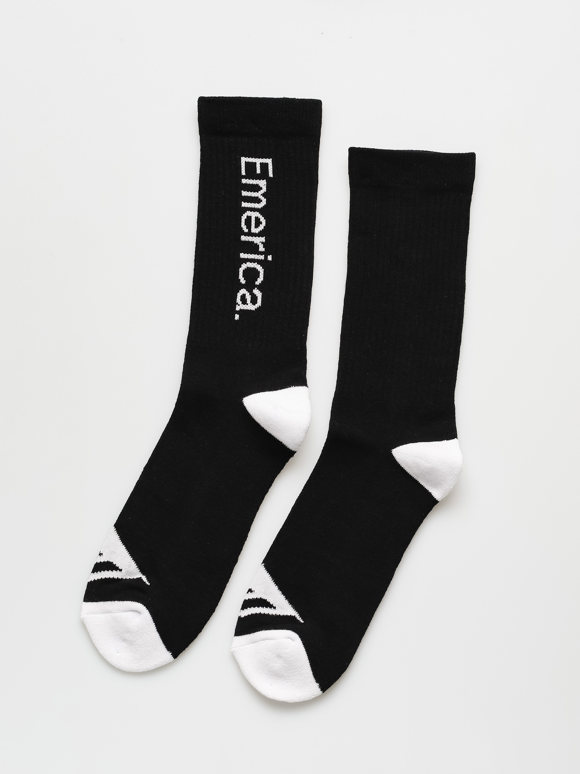 Șosete Emerica Pure Crew (black/white)