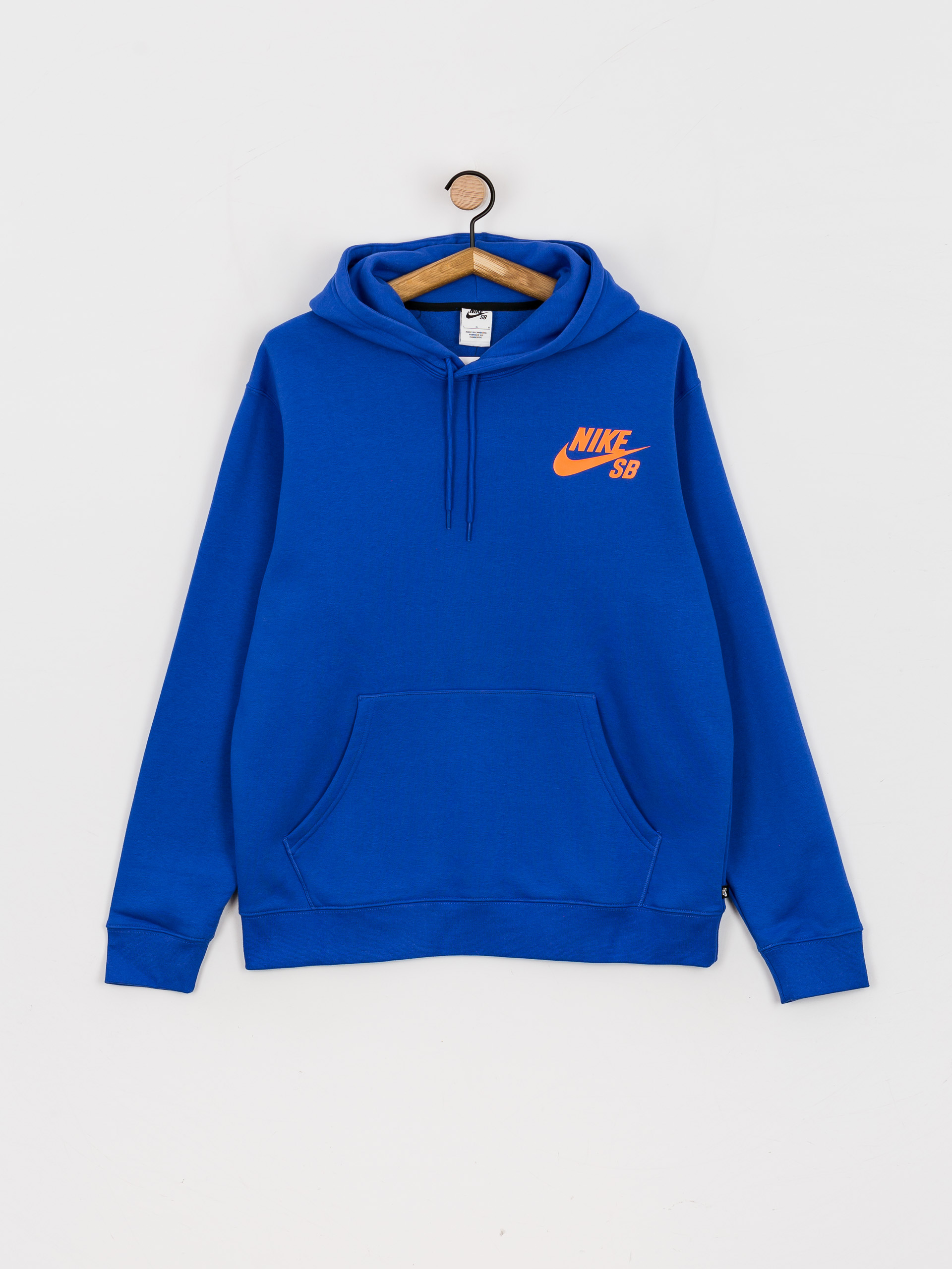 Hanorac cu glugă Nike SB Icon HD (game royal/total orange)