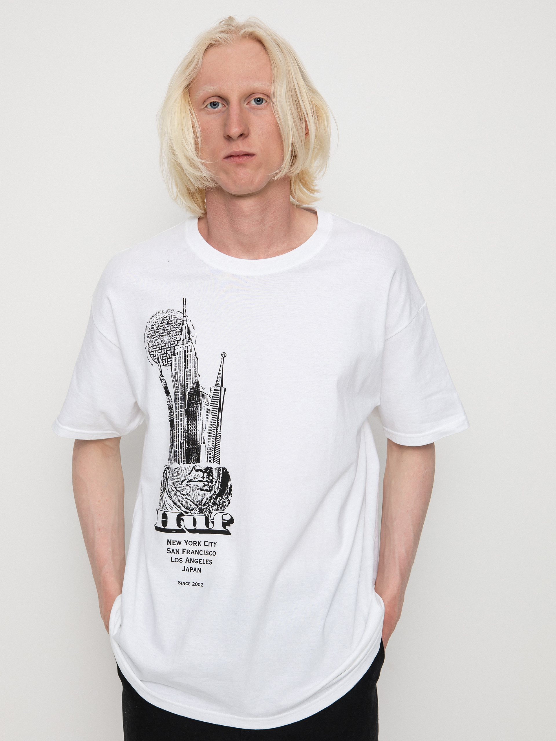 Tricou HUF Skyscrapers (white)