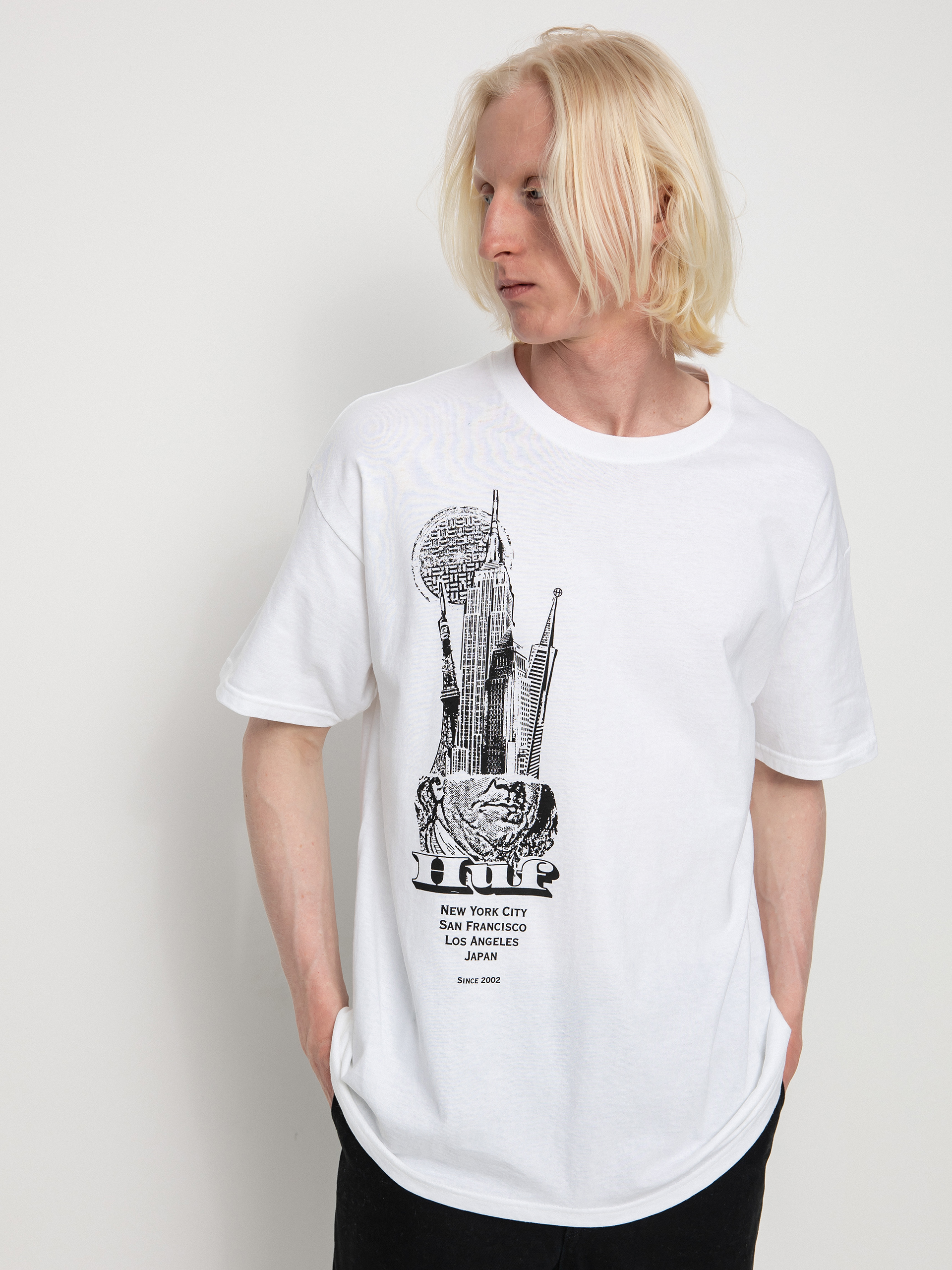 Tricou HUF Skyscrapers (white)