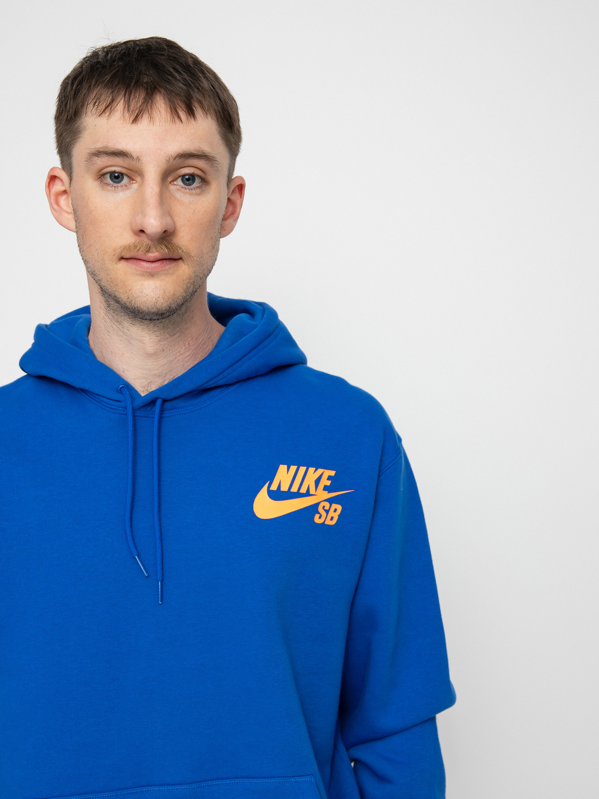 Hanorac cu glugă Nike SB Icon HD (game royal/total orange)