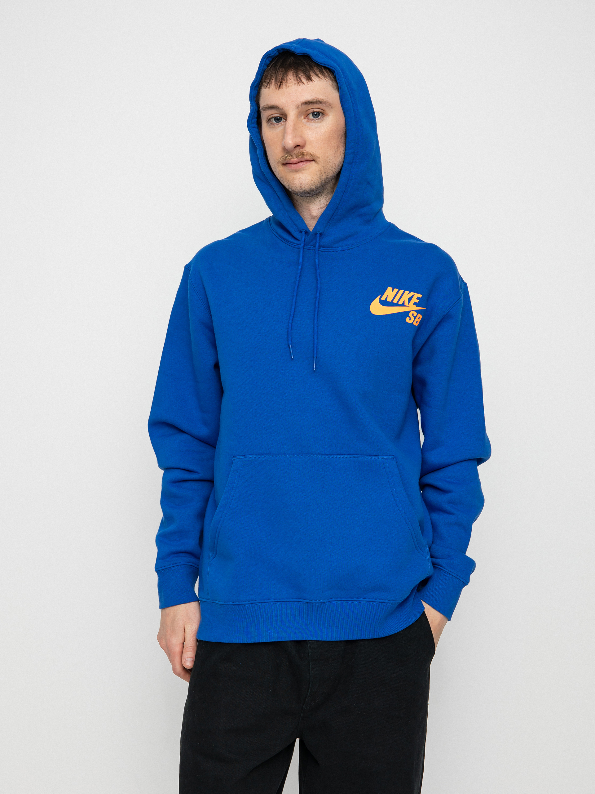 Hanorac cu glugă Nike SB Icon HD (game royal/total orange)