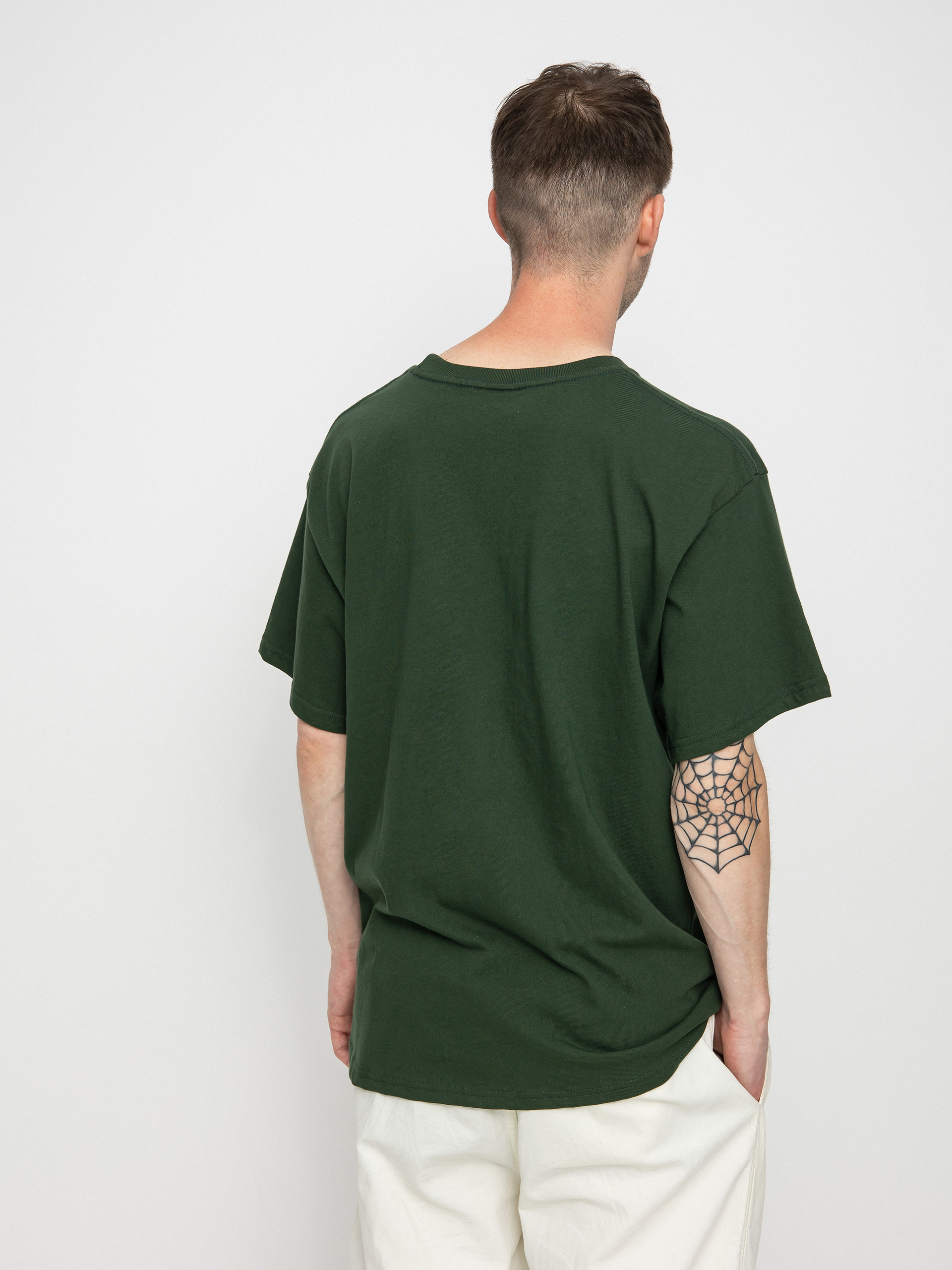 Tricou HUF Haze Script Pocket (forest green)