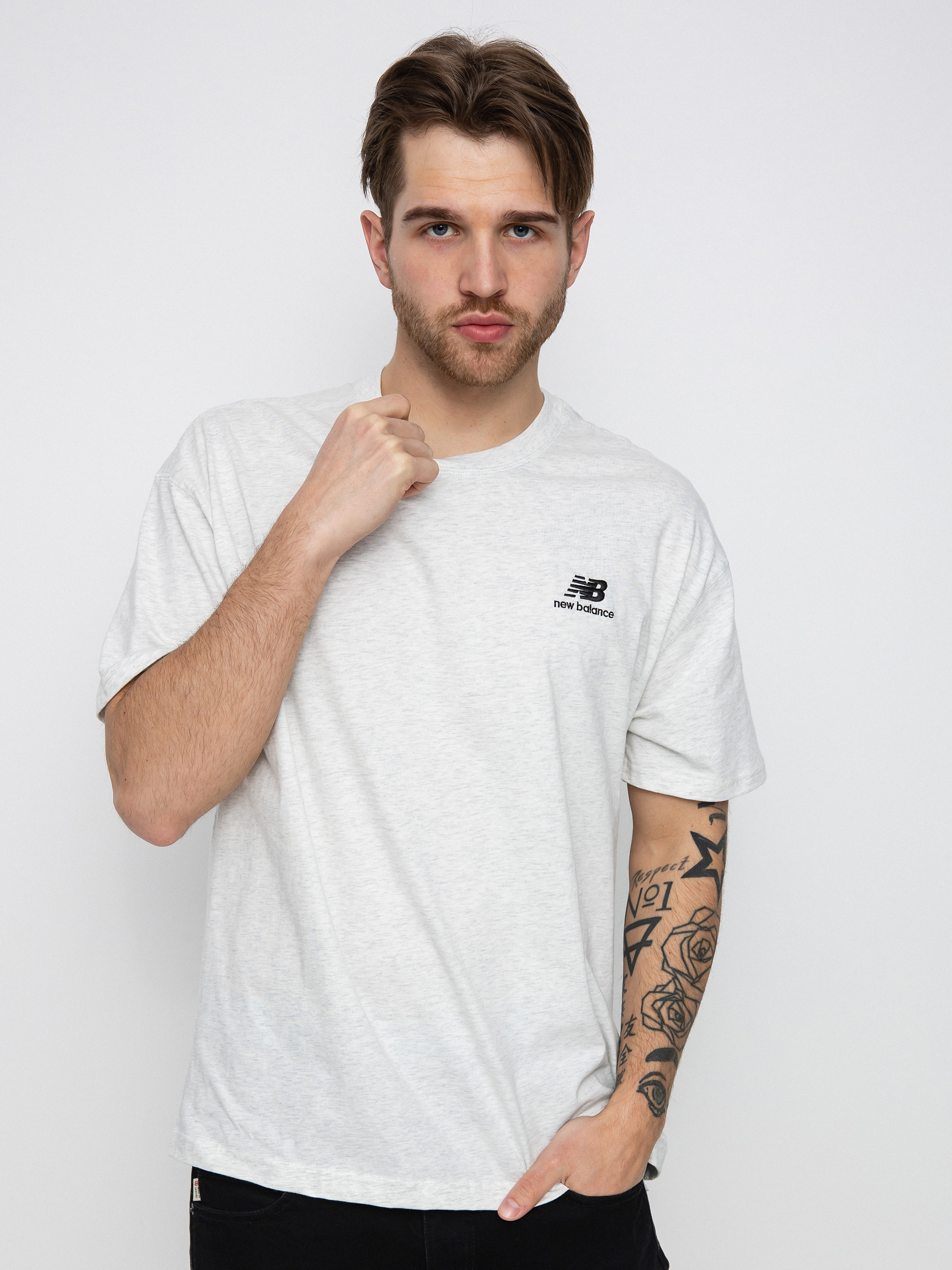 Tricou New Balance Essentials Uni Ssentials - gri (grey)