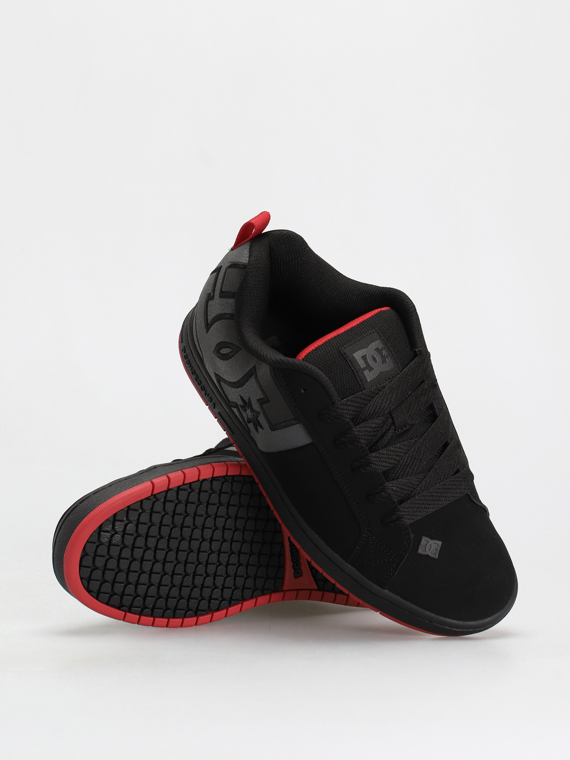 Pantofi DC Court Graffik Sq (black/grey/red)