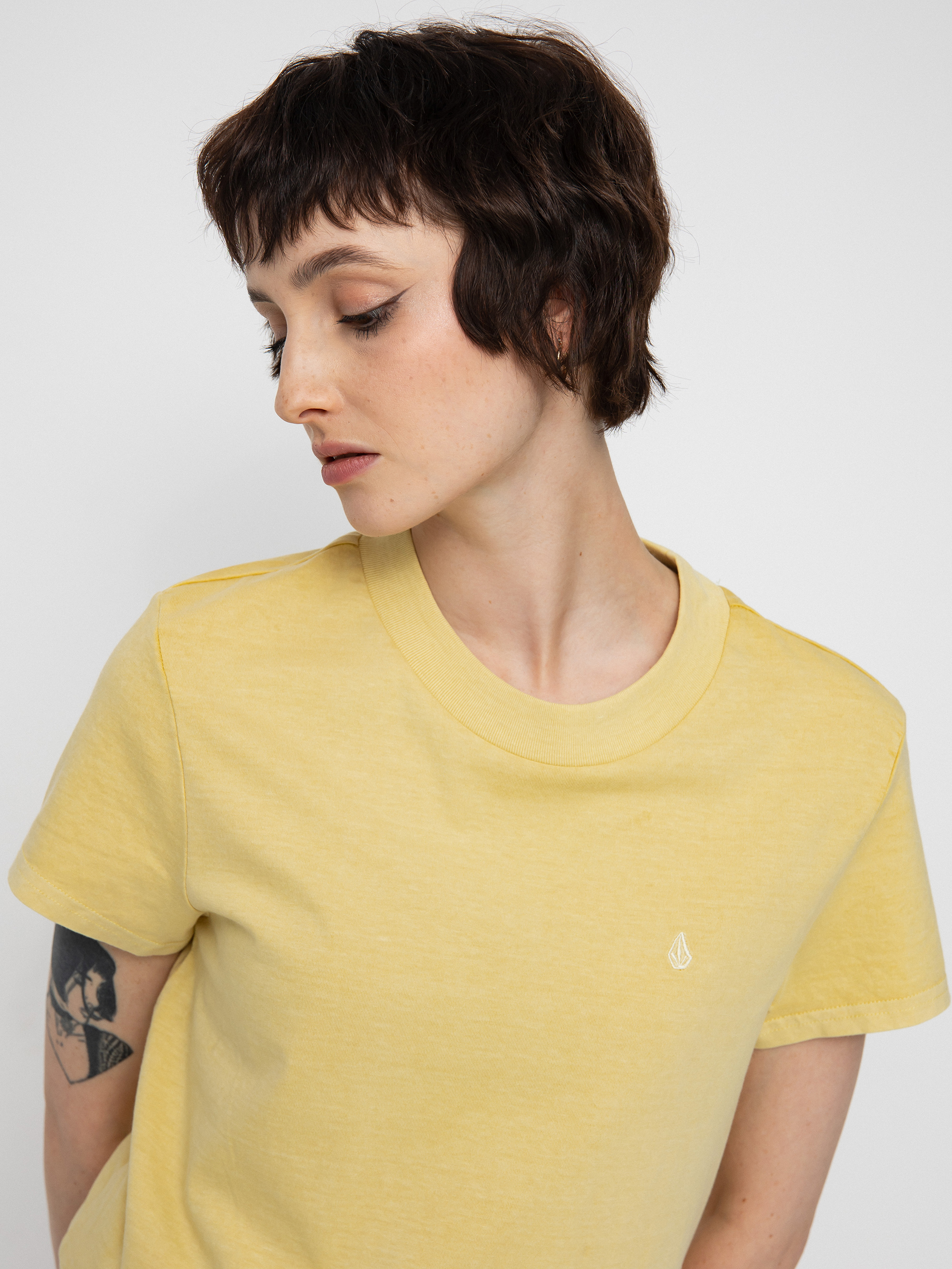 Tricou Volcom Solid Stone Emb Wmn (wheat)