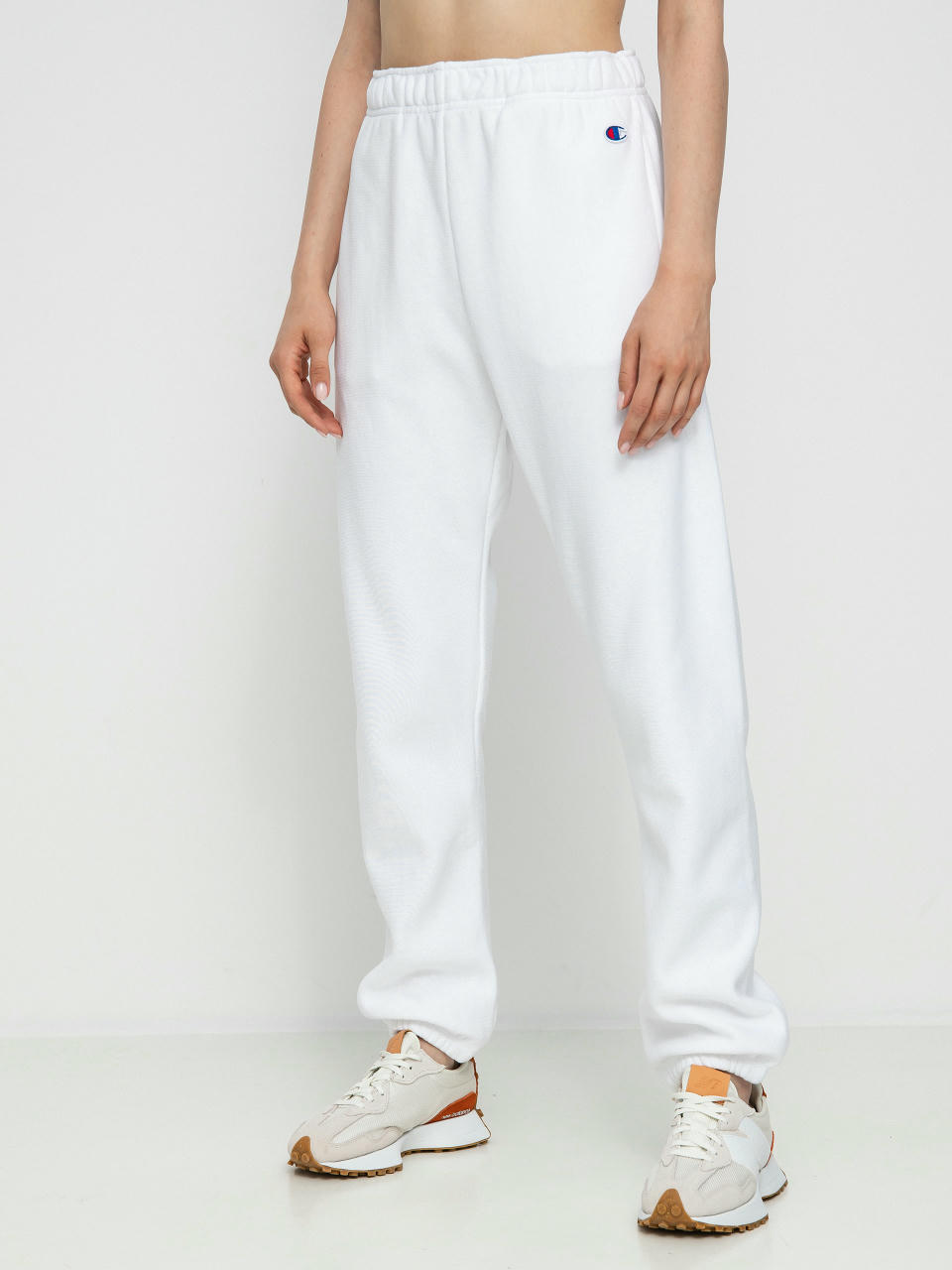 Pantaloni Champion Elastic Cuff Pants 115098 Wmn (wht)